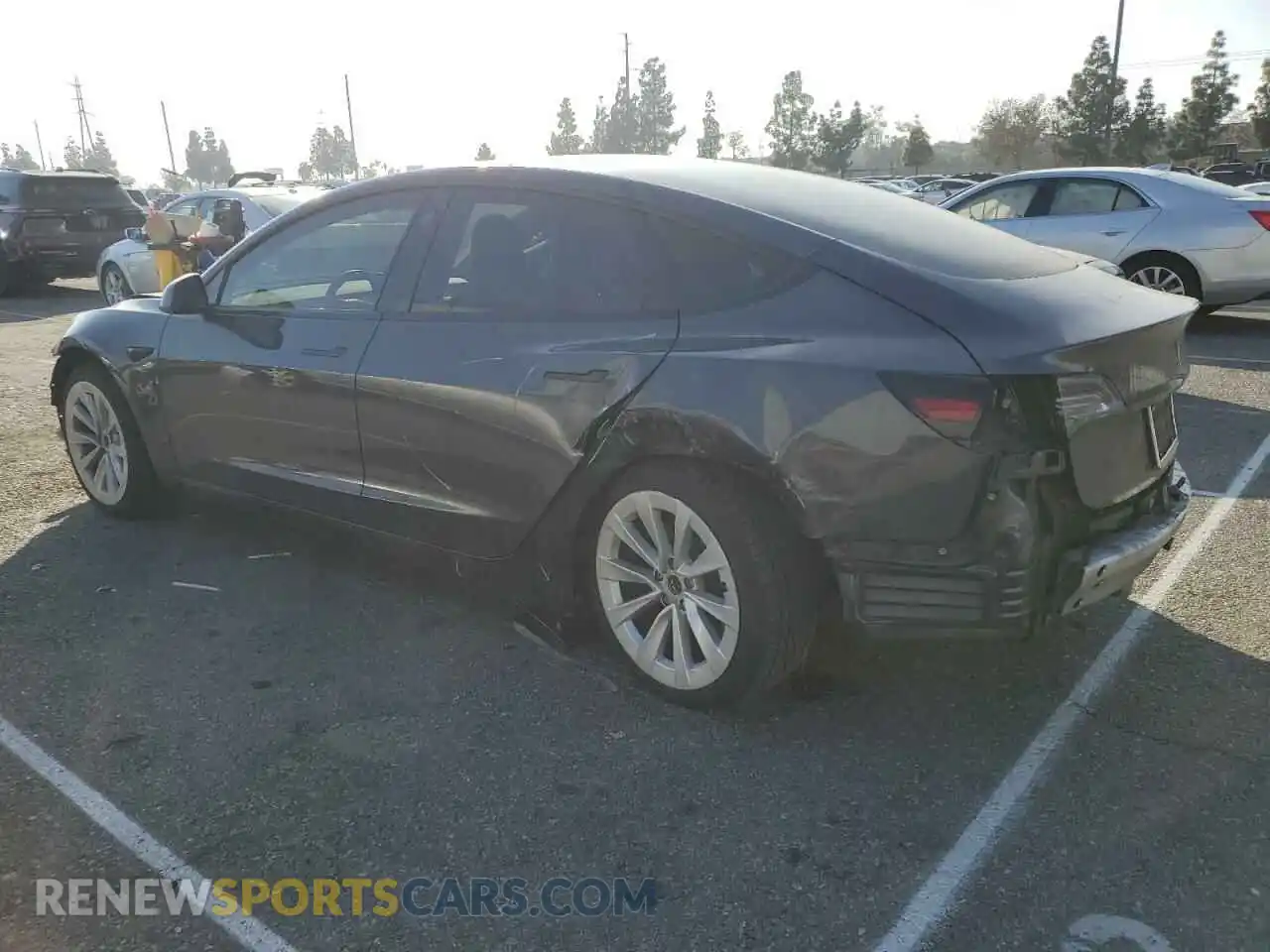 2 Photograph of a damaged car 5YJ3E1EA4MF051868 TESLA MODEL 3 2021