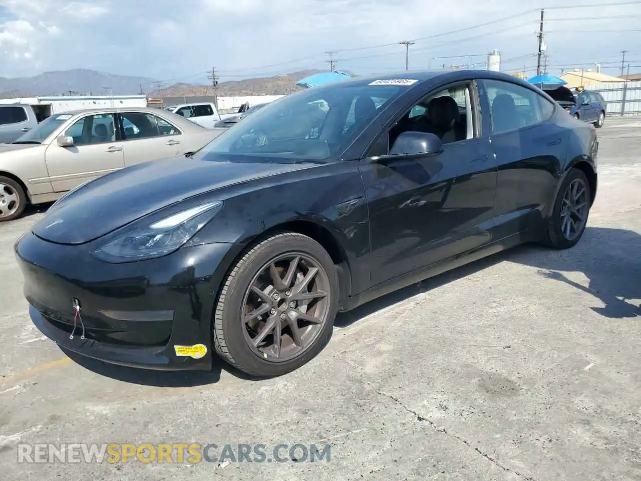 1 Photograph of a damaged car 5YJ3E1EA4MF067083 TESLA MODEL 3 2021