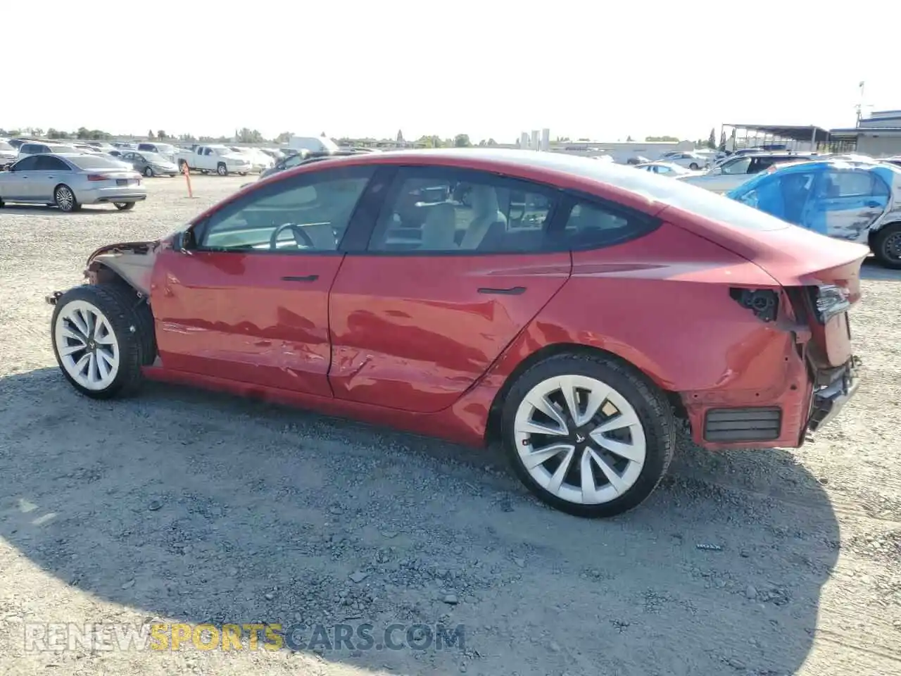 2 Photograph of a damaged car 5YJ3E1EA4MF068511 TESLA MODEL 3 2021