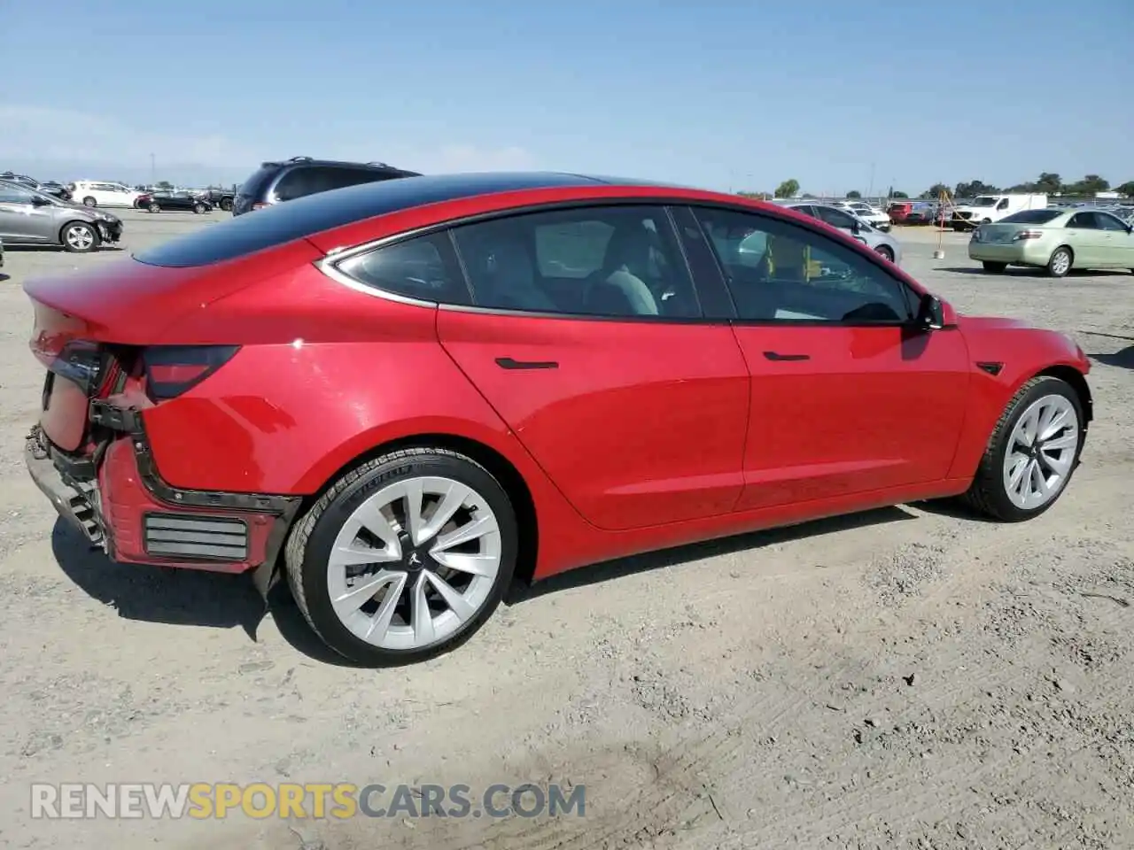 3 Photograph of a damaged car 5YJ3E1EA4MF068511 TESLA MODEL 3 2021
