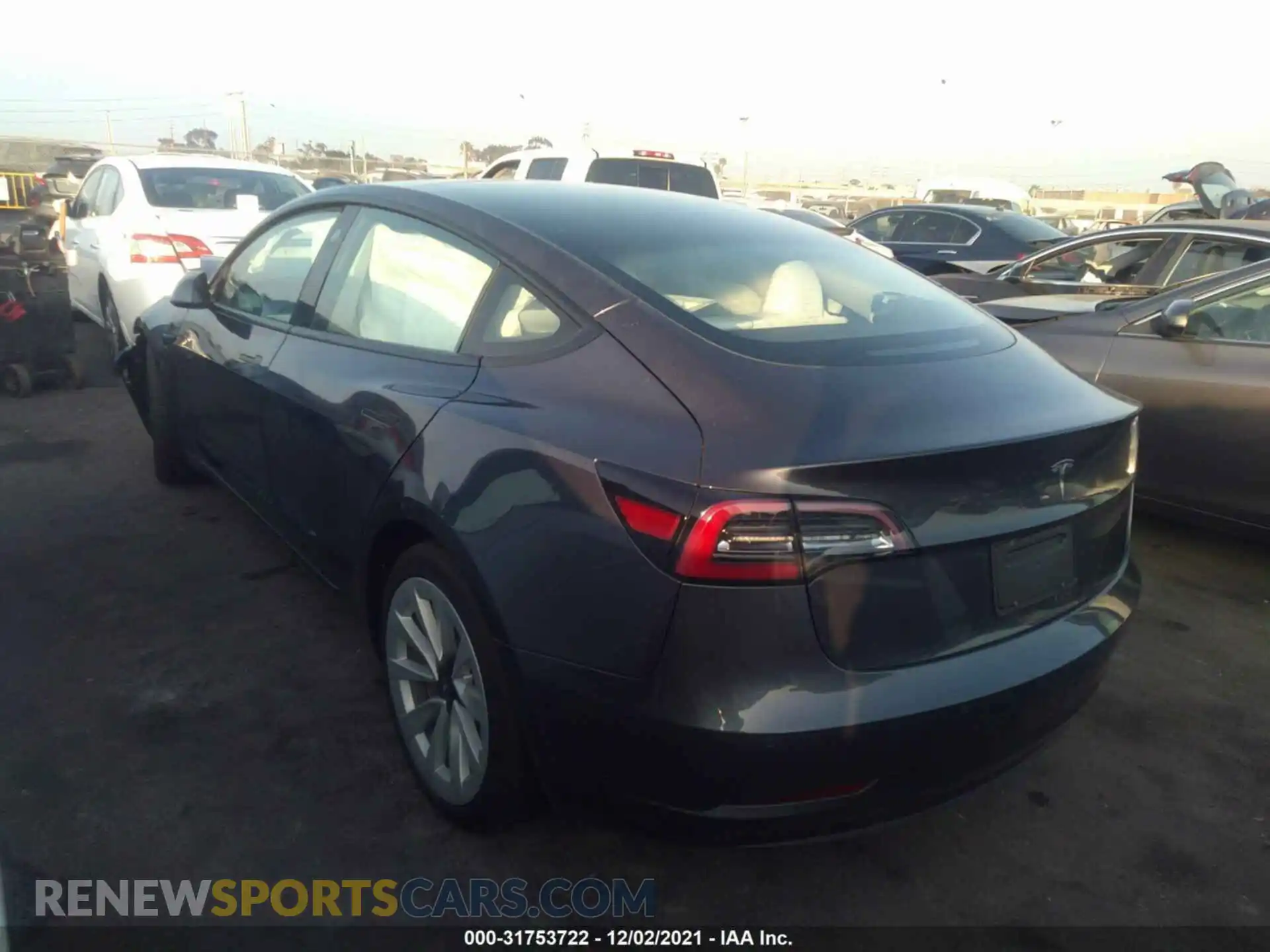 3 Photograph of a damaged car 5YJ3E1EA4MF074535 TESLA MODEL 3 2021
