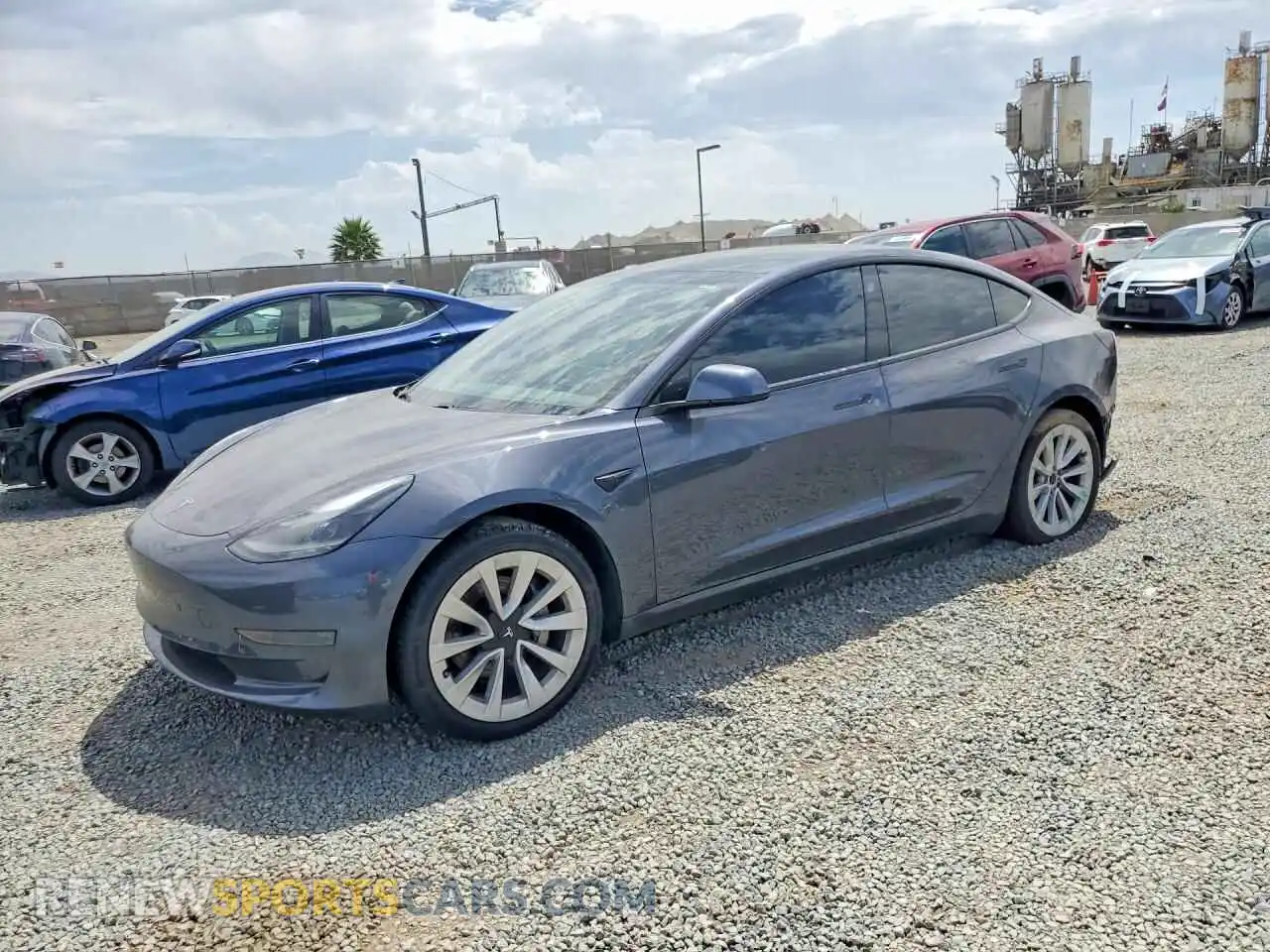 1 Photograph of a damaged car 5YJ3E1EA4MF082392 TESLA MODEL 3 2021