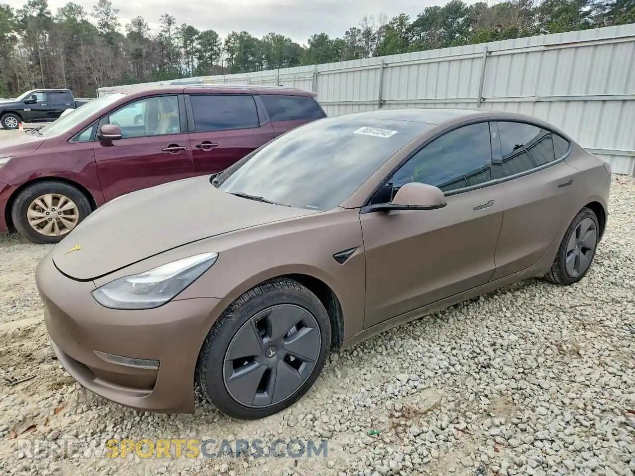 1 Фотография поврежденного автомобиля 5YJ3E1EA4MF083252 TESLA MODEL 3 2021