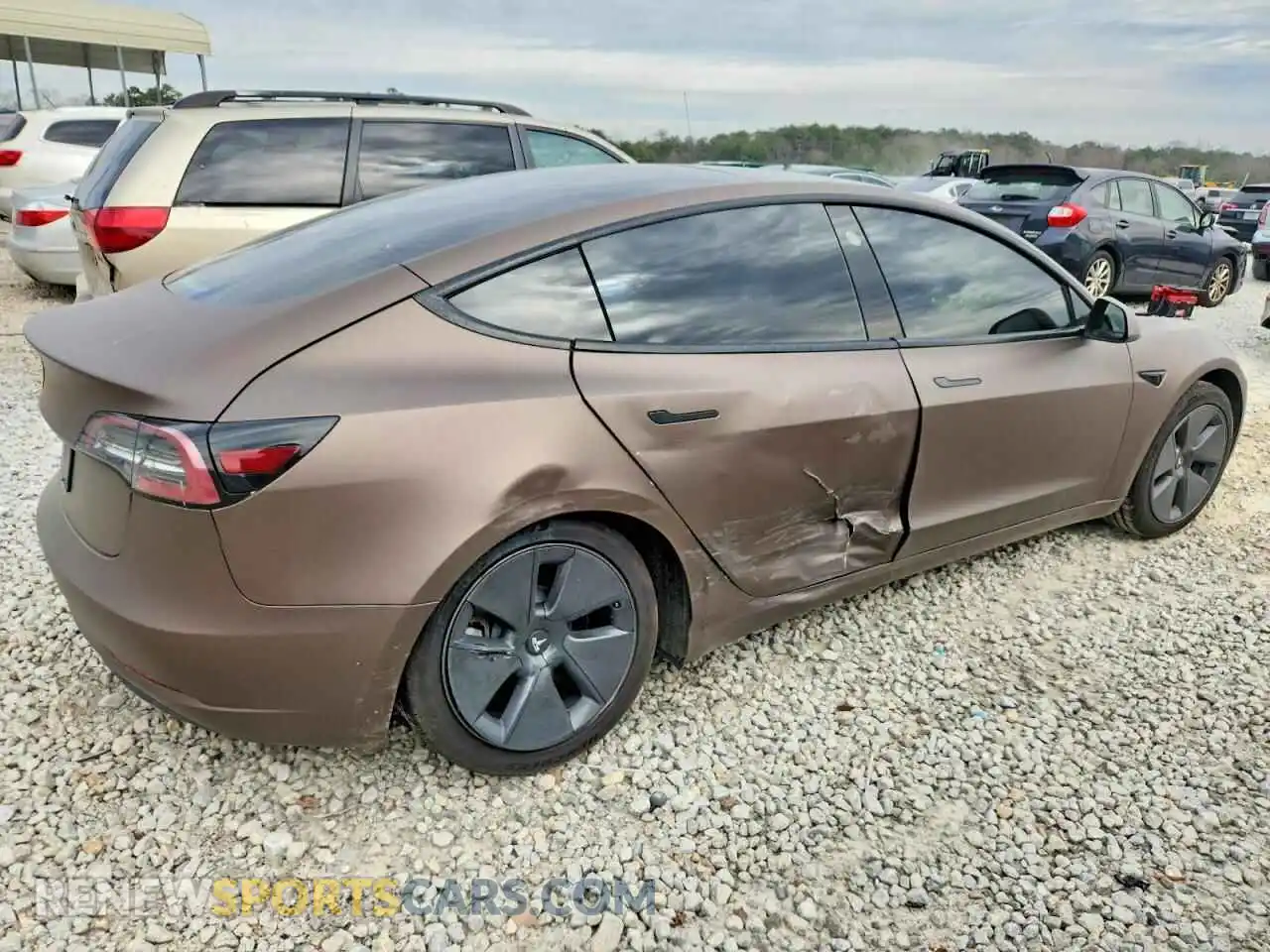 3 Фотография поврежденного автомобиля 5YJ3E1EA4MF083252 TESLA MODEL 3 2021