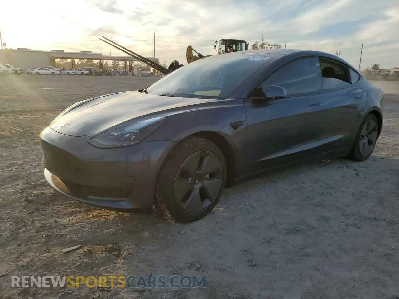1 Photograph of a damaged car 5YJ3E1EA4MF083428 TESLA MODEL 3 2021
