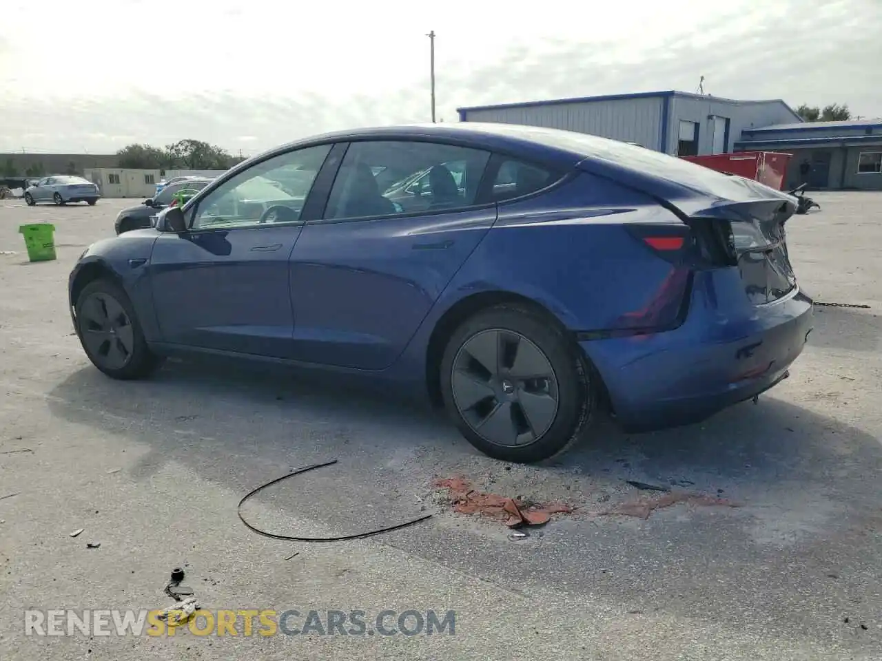 2 Photograph of a damaged car 5YJ3E1EA4MF085096 TESLA MODEL 3 2021