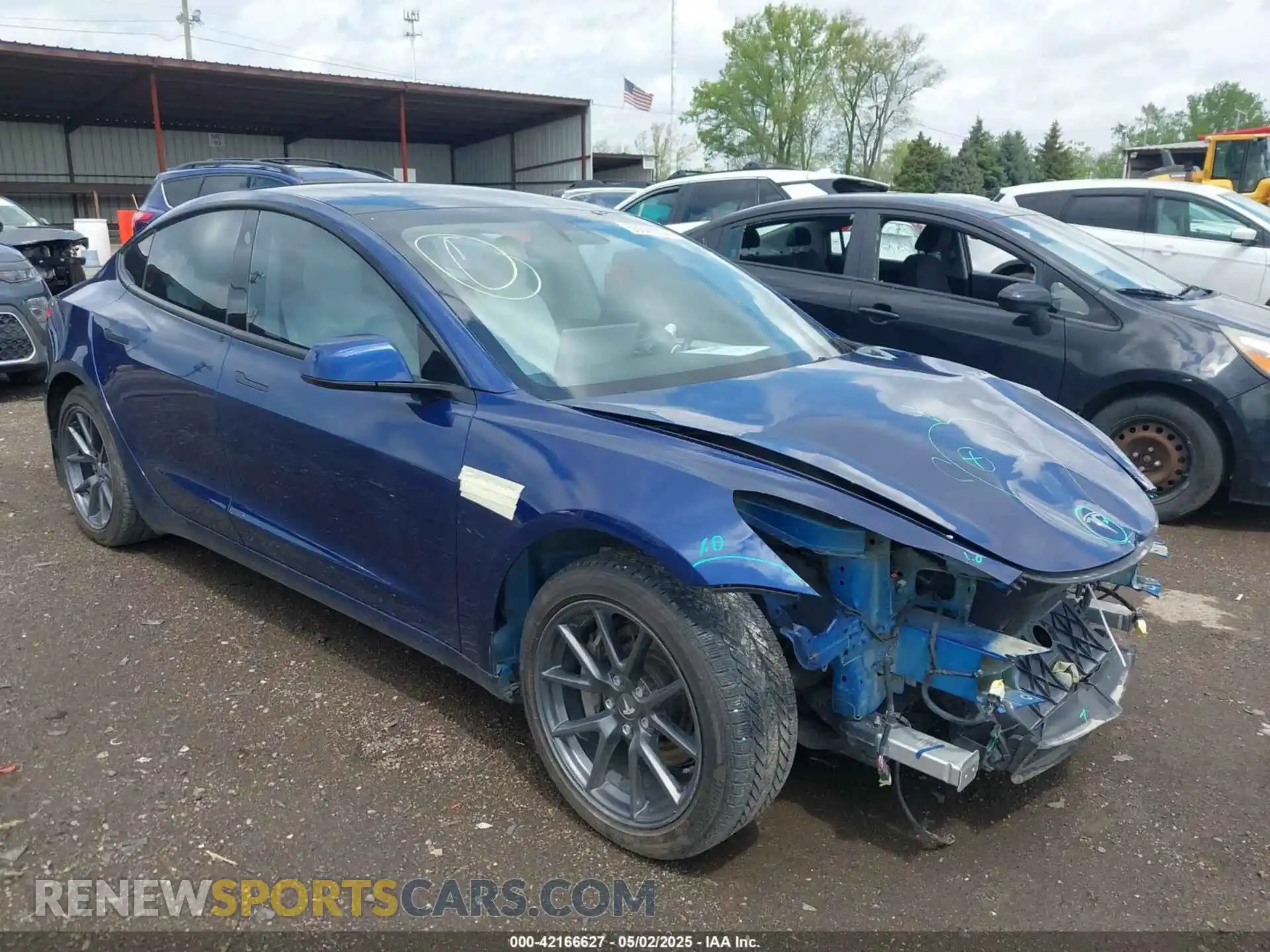 1 Photograph of a damaged car 5YJ3E1EA4MF088550 TESLA MODEL 3 2021
