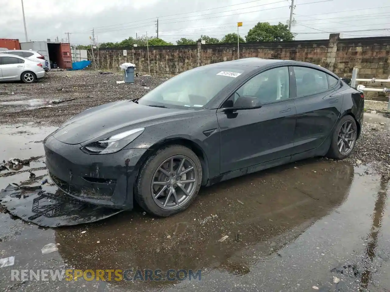 1 Photograph of a damaged car 5YJ3E1EA4MF092274 TESLA MODEL 3 2021
