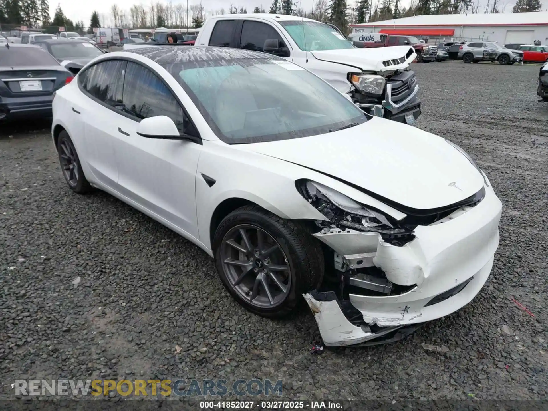 1 Фотография поврежденного автомобиля 5YJ3E1EA4MF096048 TESLA MODEL 3 2021