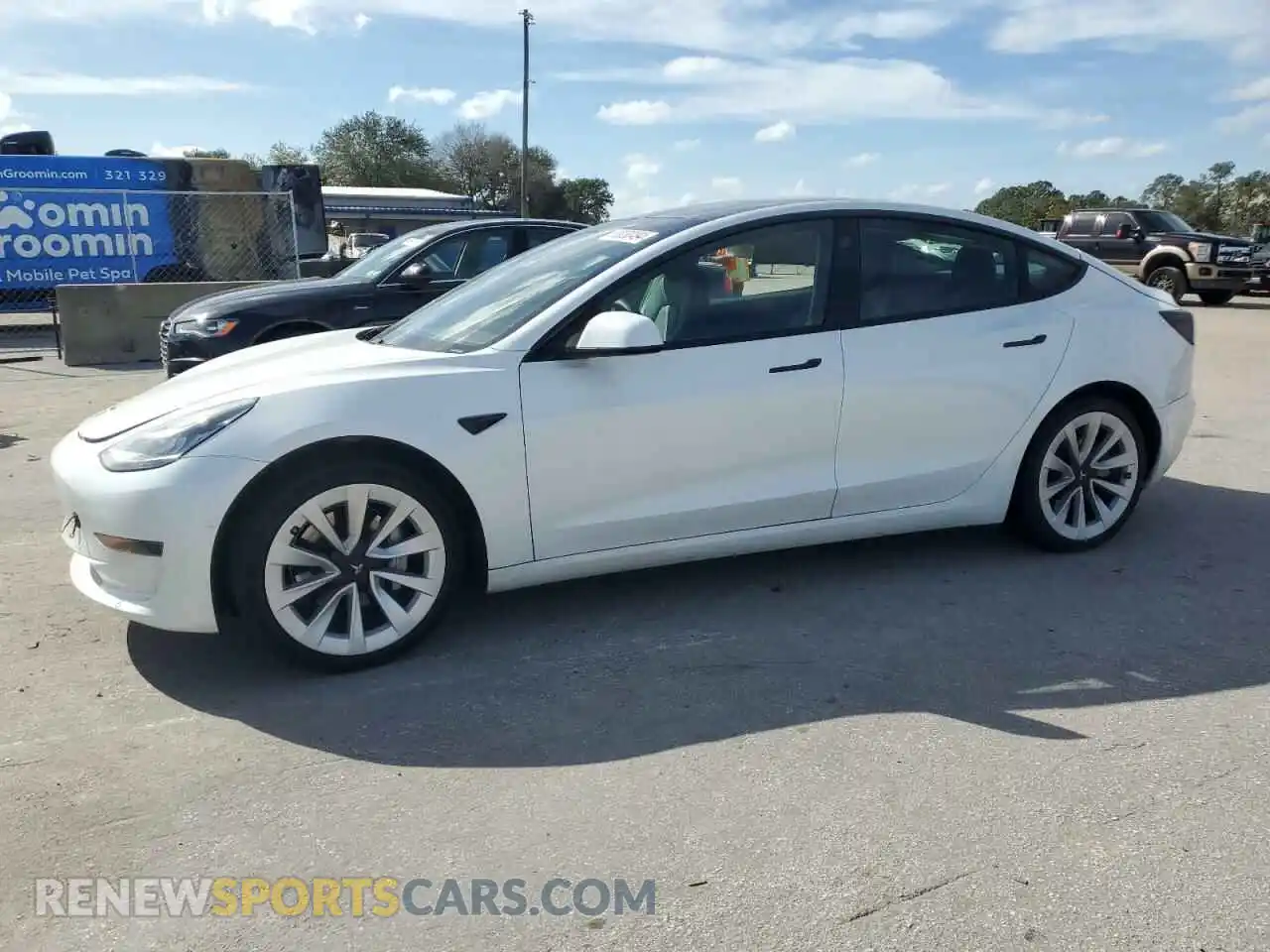 1 Photograph of a damaged car 5YJ3E1EA4MF838500 TESLA MODEL 3 2021