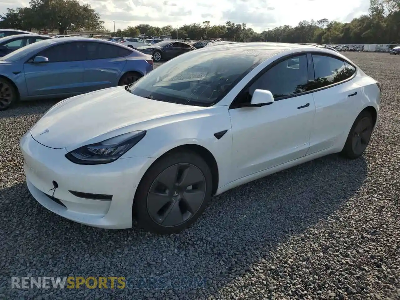 1 Фотография поврежденного автомобиля 5YJ3E1EA4MF853756 TESLA MODEL 3 2021
