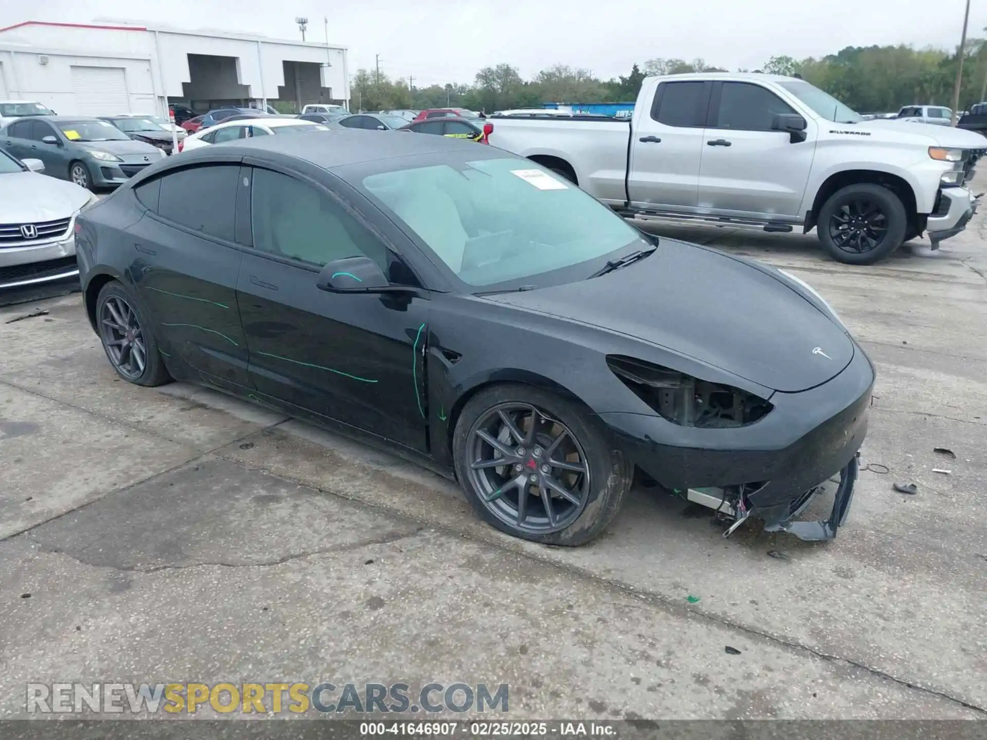 1 Photograph of a damaged car 5YJ3E1EA4MF856821 TESLA MODEL 3 2021