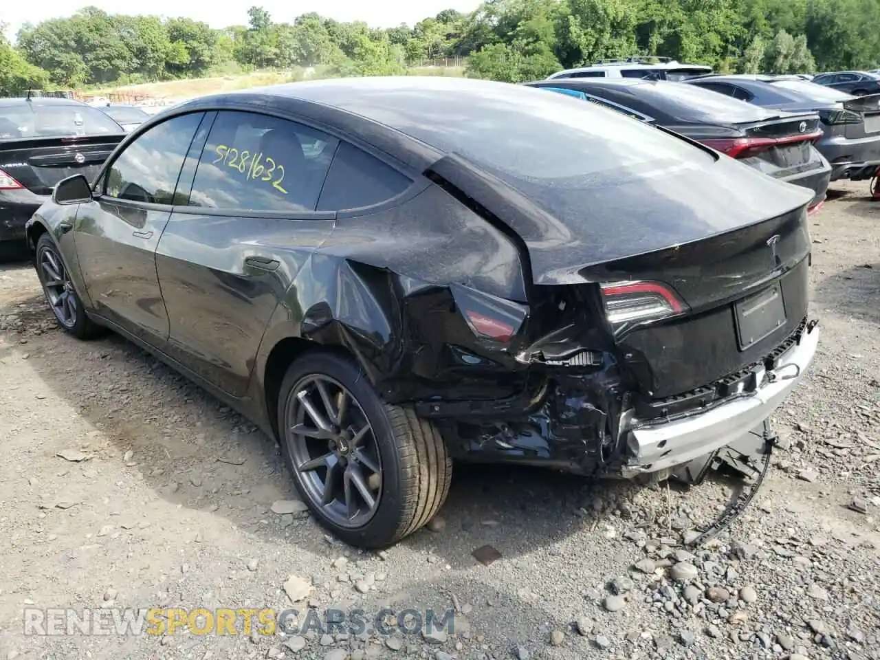 3 Photograph of a damaged car 5YJ3E1EA4MF859329 TESLA MODEL 3 2021