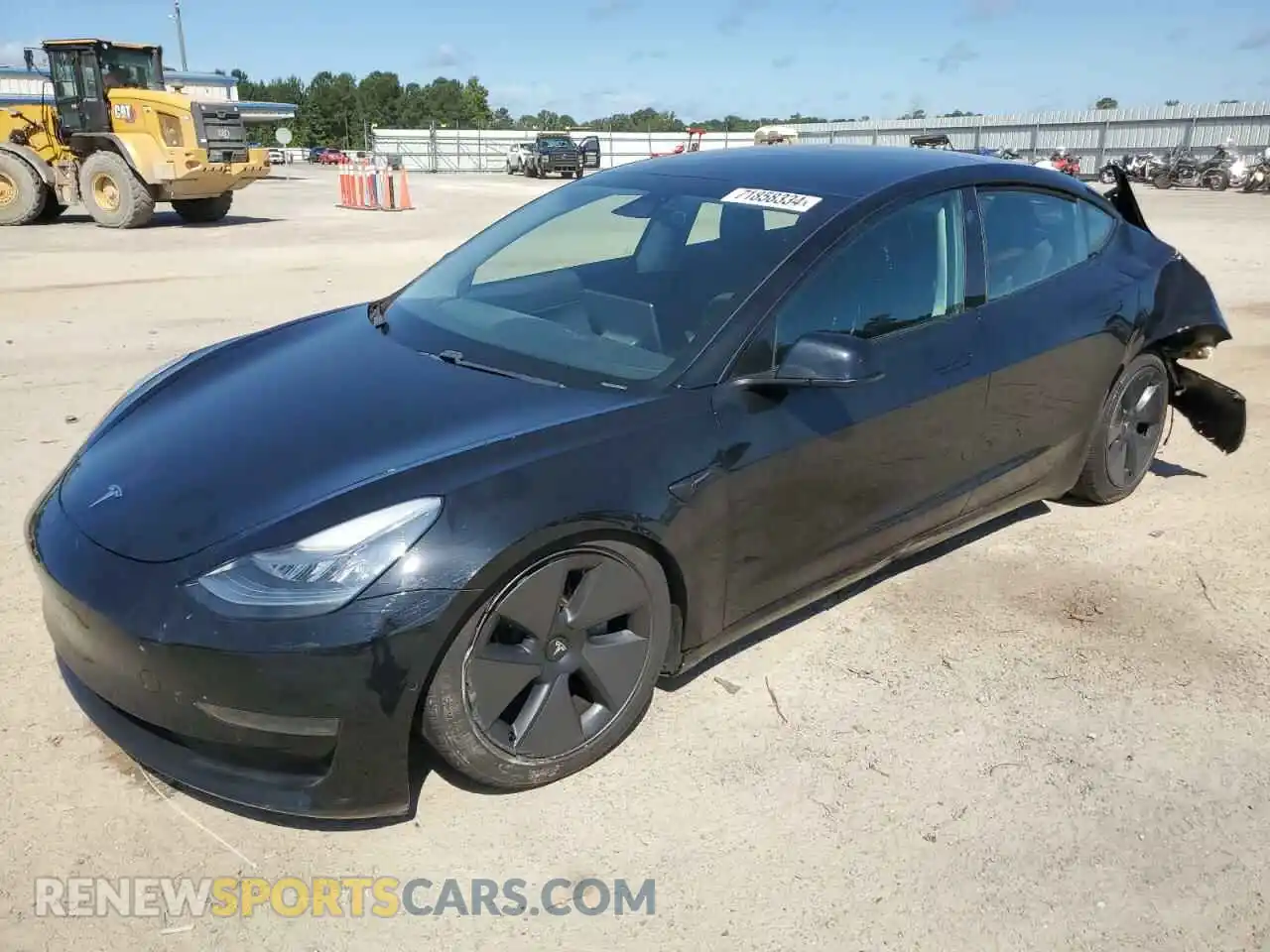 1 Photograph of a damaged car 5YJ3E1EA4MF860447 TESLA MODEL 3 2021
