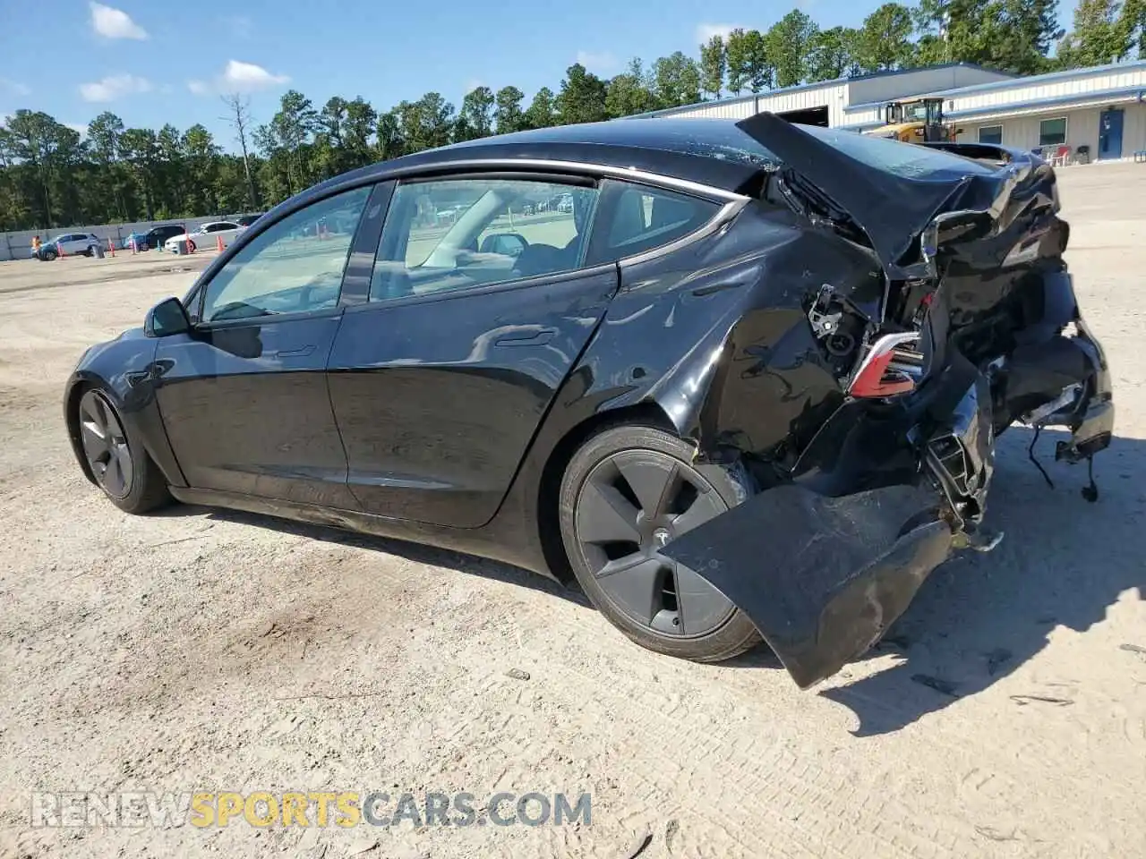 2 Photograph of a damaged car 5YJ3E1EA4MF860447 TESLA MODEL 3 2021