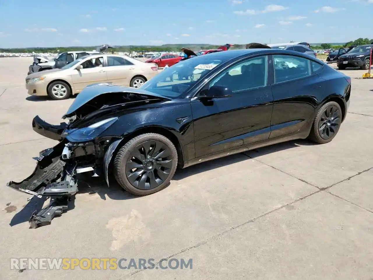 1 Фотография поврежденного автомобиля 5YJ3E1EA4MF867155 TESLA MODEL 3 2021