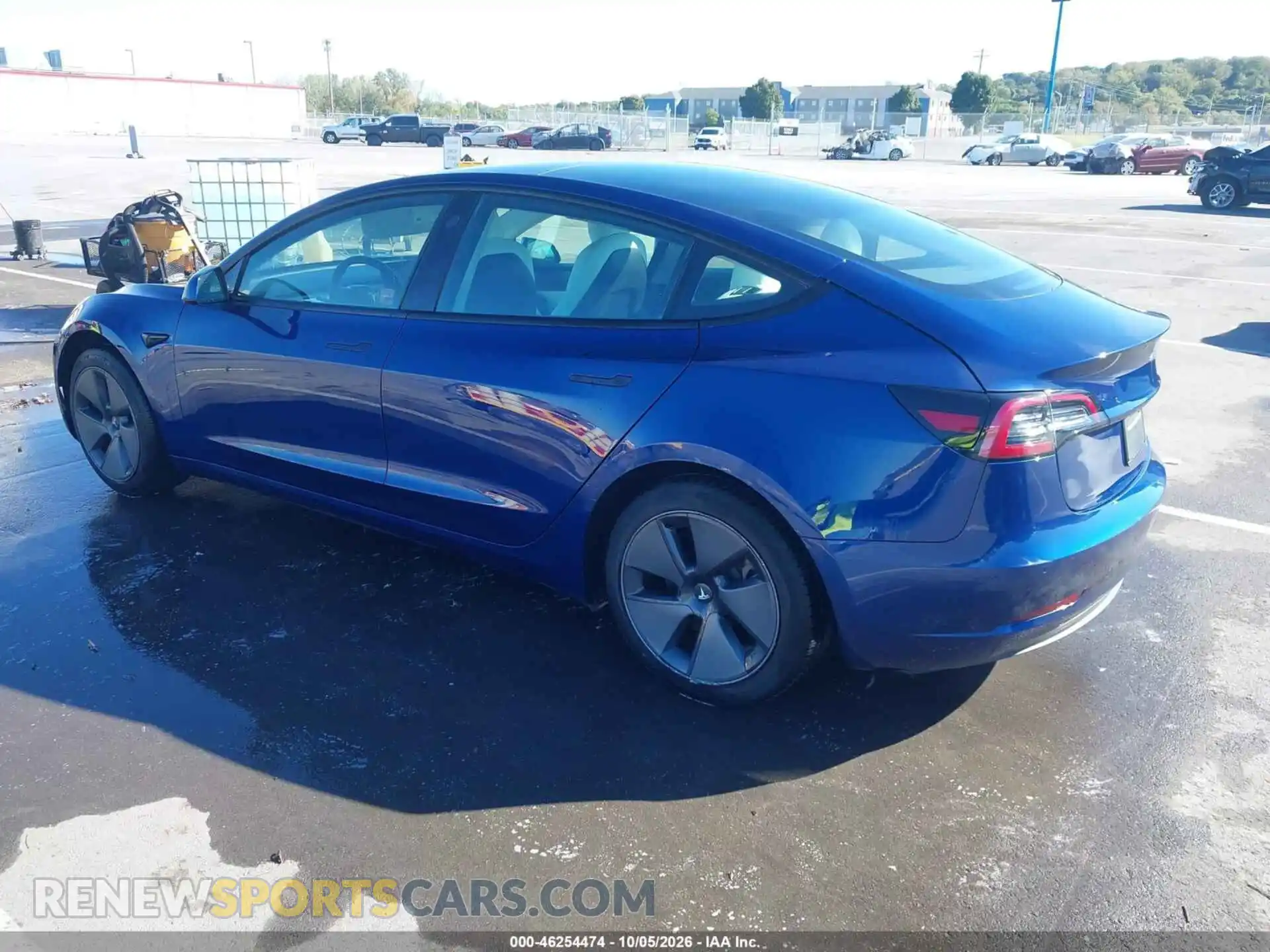3 fotografías del automóvil dañado 5YJ3E1EA4MF871111 TESLA MODEL 3 2021