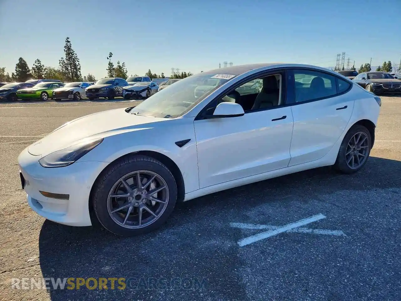 1 Фотография поврежденного автомобиля 5YJ3E1EA4MF871562 TESLA MODEL 3 2021