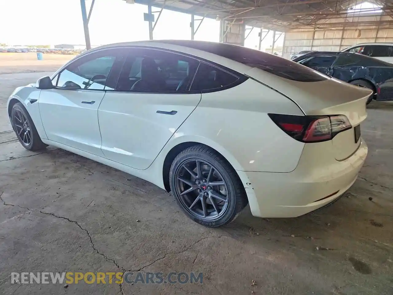 2 Photograph of a damaged car 5YJ3E1EA4MF871853 TESLA MODEL 3 2021