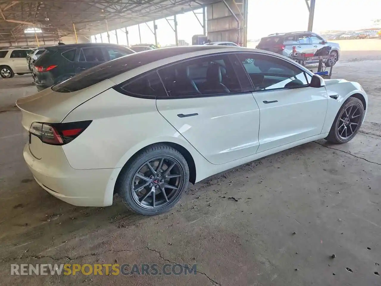 3 Photograph of a damaged car 5YJ3E1EA4MF871853 TESLA MODEL 3 2021