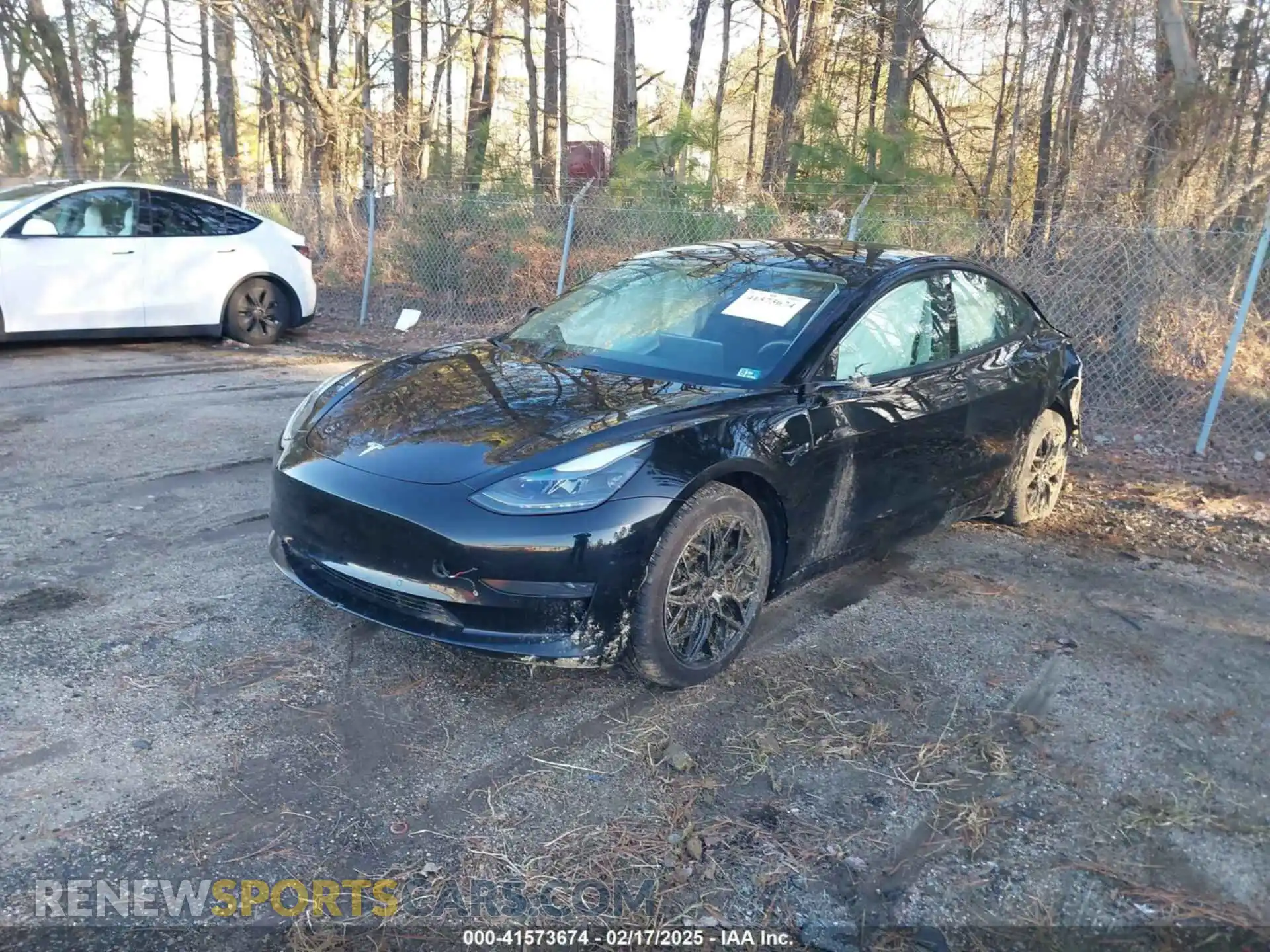 2 Photograph of a damaged car 5YJ3E1EA4MF875742 TESLA MODEL 3 2021