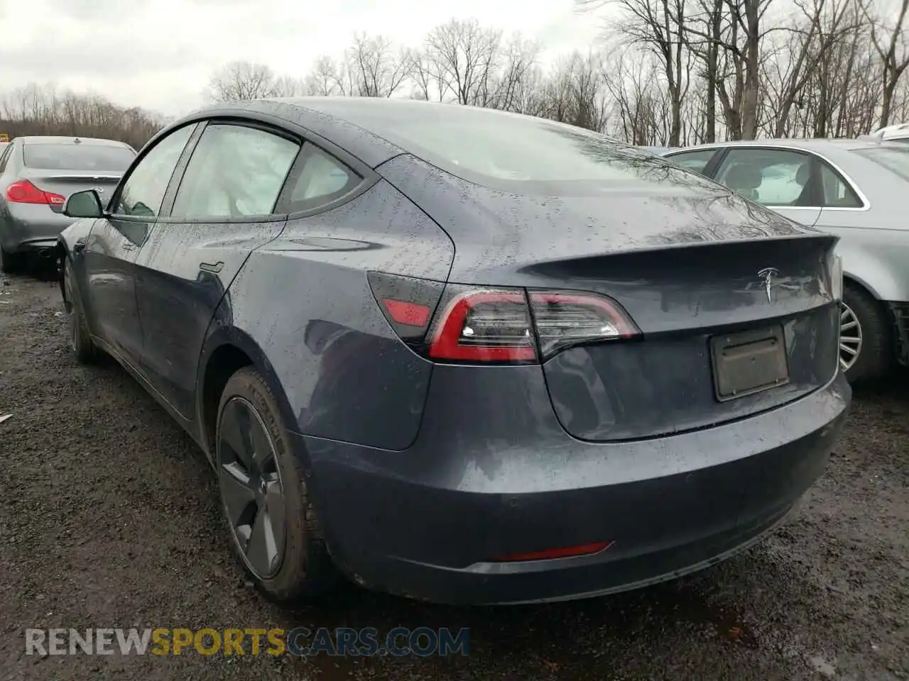 3 Photograph of a damaged car 5YJ3E1EA4MF921358 TESLA MODEL 3 2021