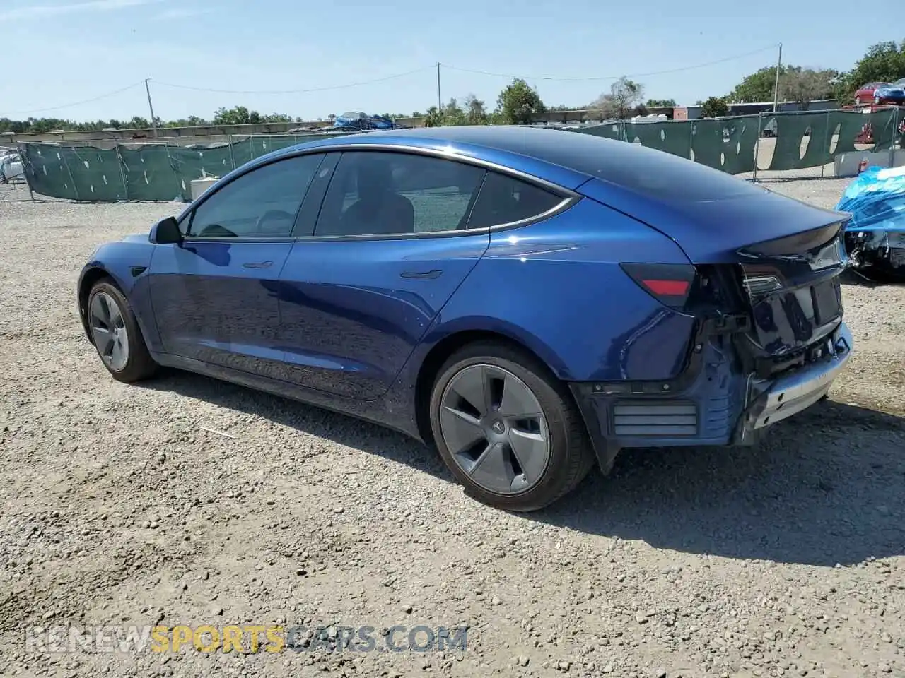 2 Photograph of a damaged car 5YJ3E1EA4MF922736 TESLA MODEL 3 2021
