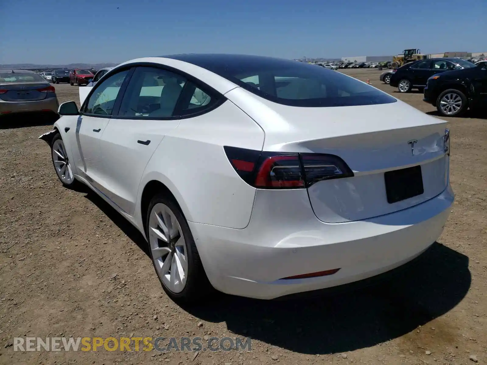 3 Photograph of a damaged car 5YJ3E1EA4MF927788 TESLA MODEL 3 2021