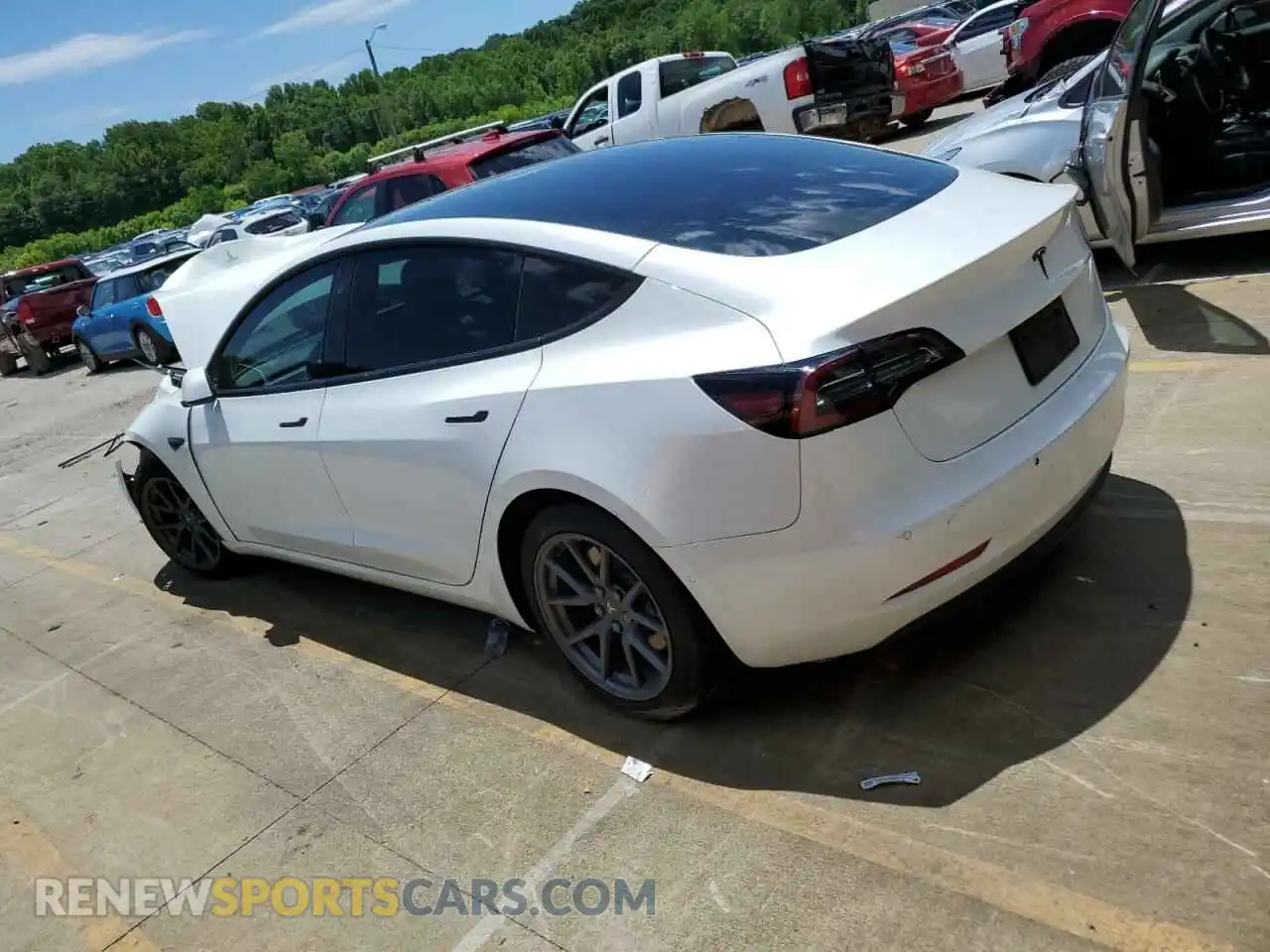 2 Фотография поврежденного автомобиля 5YJ3E1EA4MF929654 TESLA MODEL 3 2021