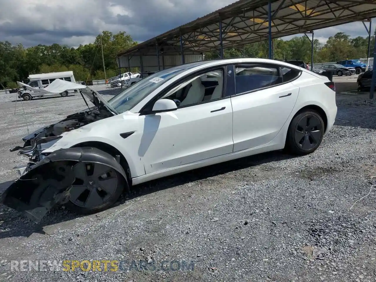 1 fotografías del automóvil dañado 5YJ3E1EA4MF938838 TESLA MODEL 3 2021