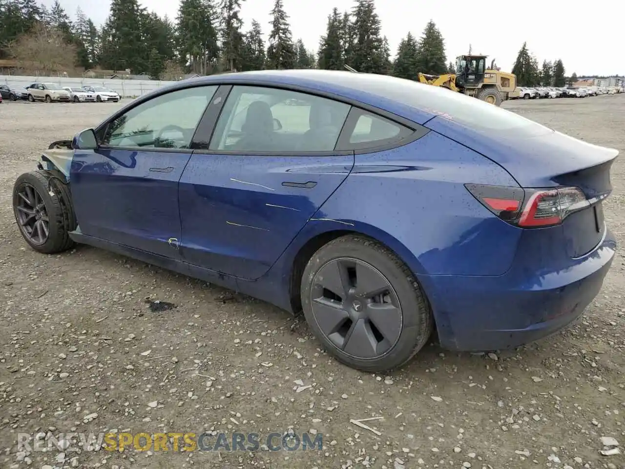 2 Photograph of a damaged car 5YJ3E1EA4MF939455 TESLA MODEL 3 2021