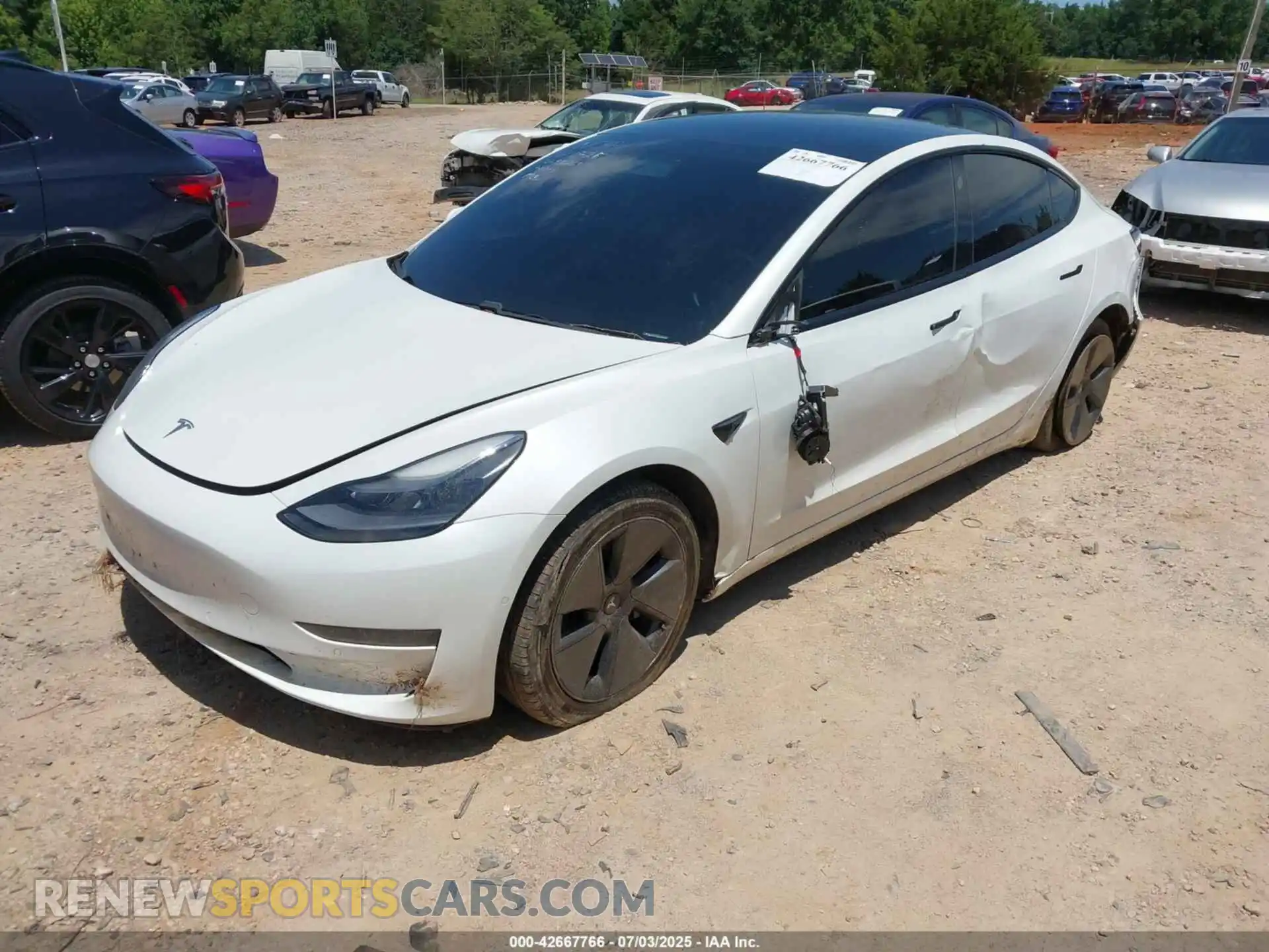 2 Фотография поврежденного автомобиля 5YJ3E1EA4MF976263 TESLA MODEL 3 2021