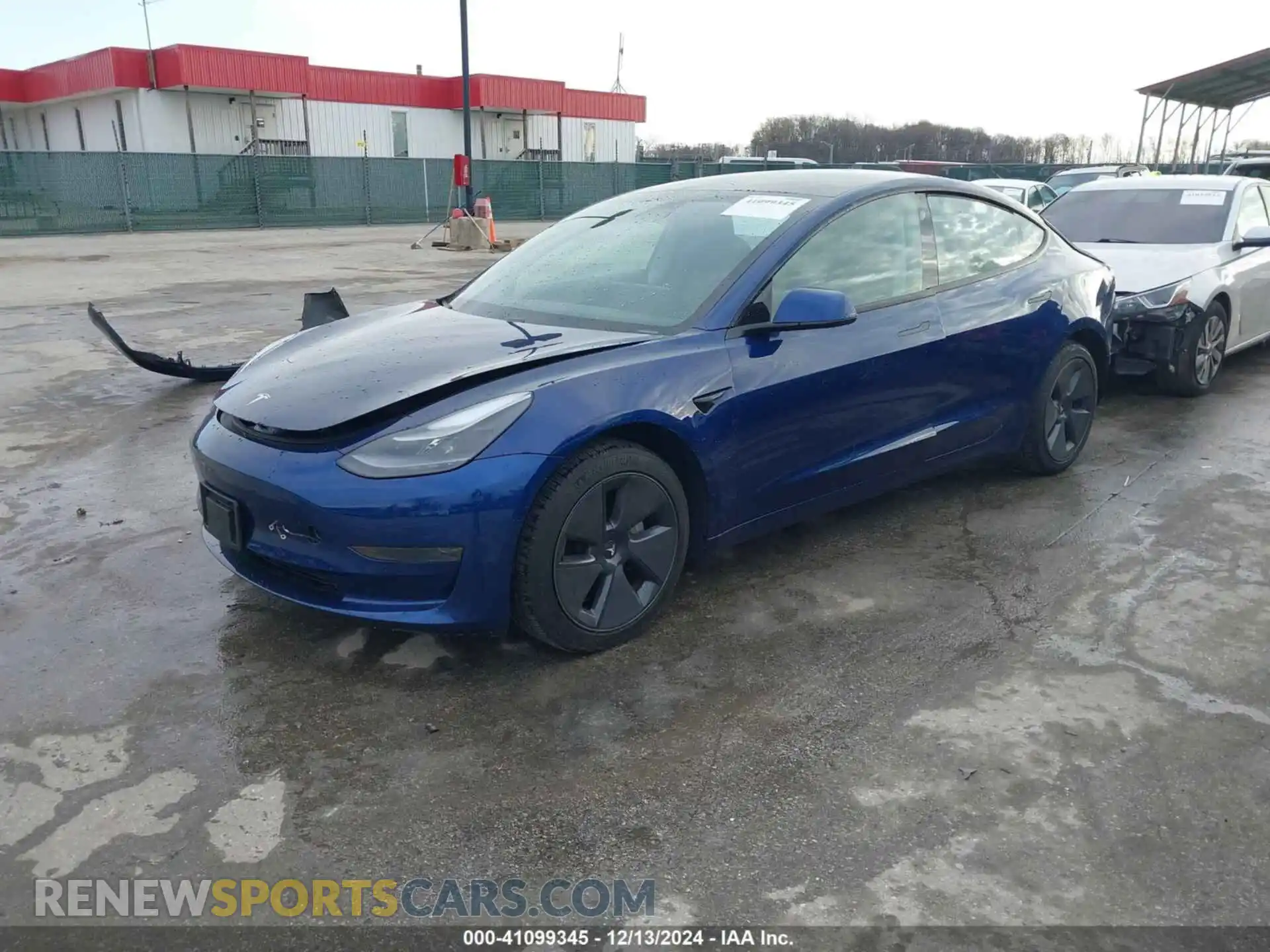 2 Photograph of a damaged car 5YJ3E1EA5MF017518 TESLA MODEL 3 2021