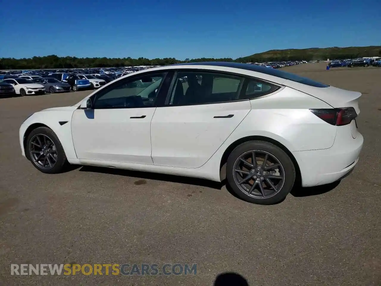 2 Photograph of a damaged car 5YJ3E1EA5MF030253 TESLA MODEL 3 2021