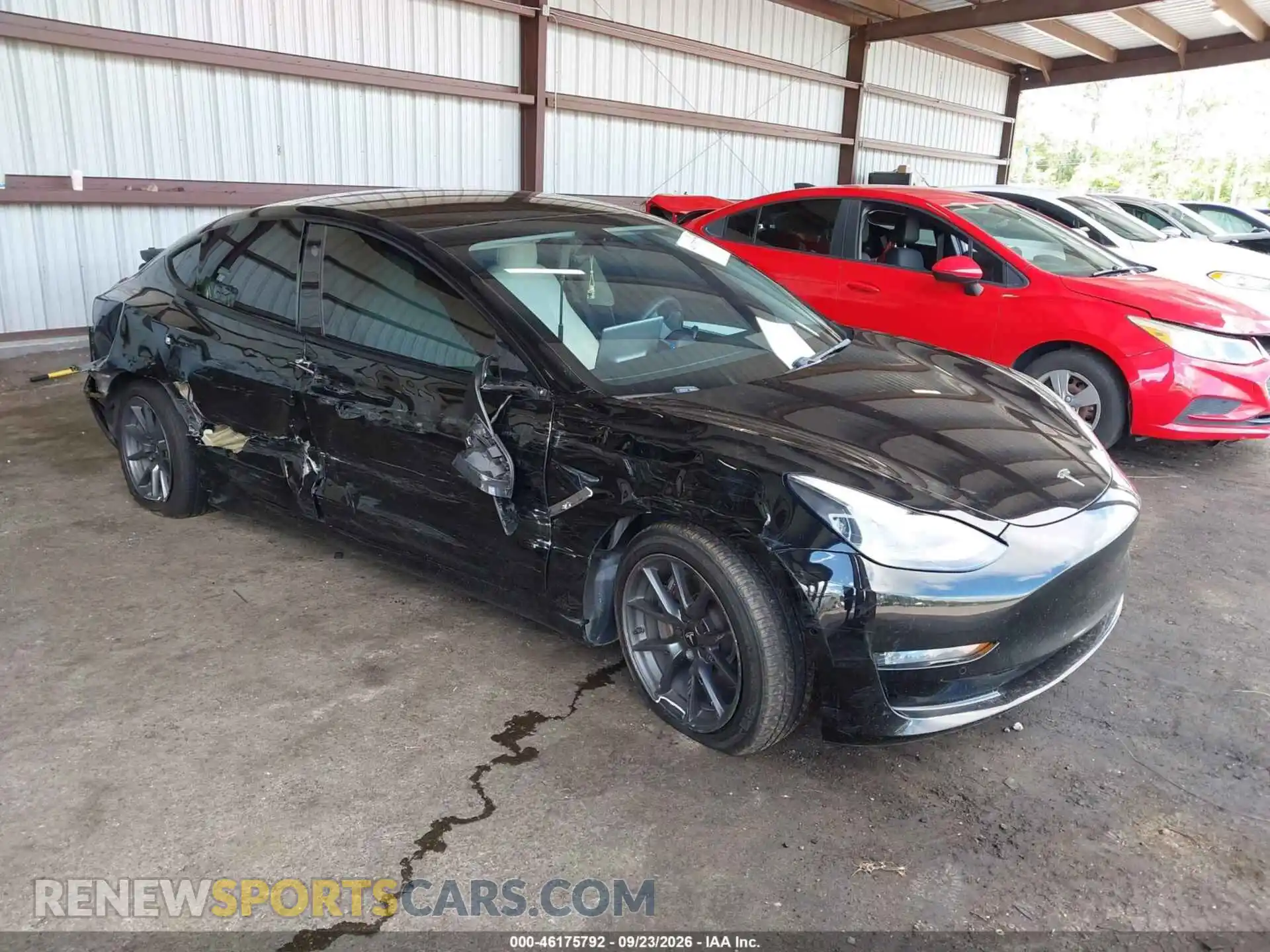 1 Photograph of a damaged car 5YJ3E1EA5MF045609 TESLA MODEL 3 2021