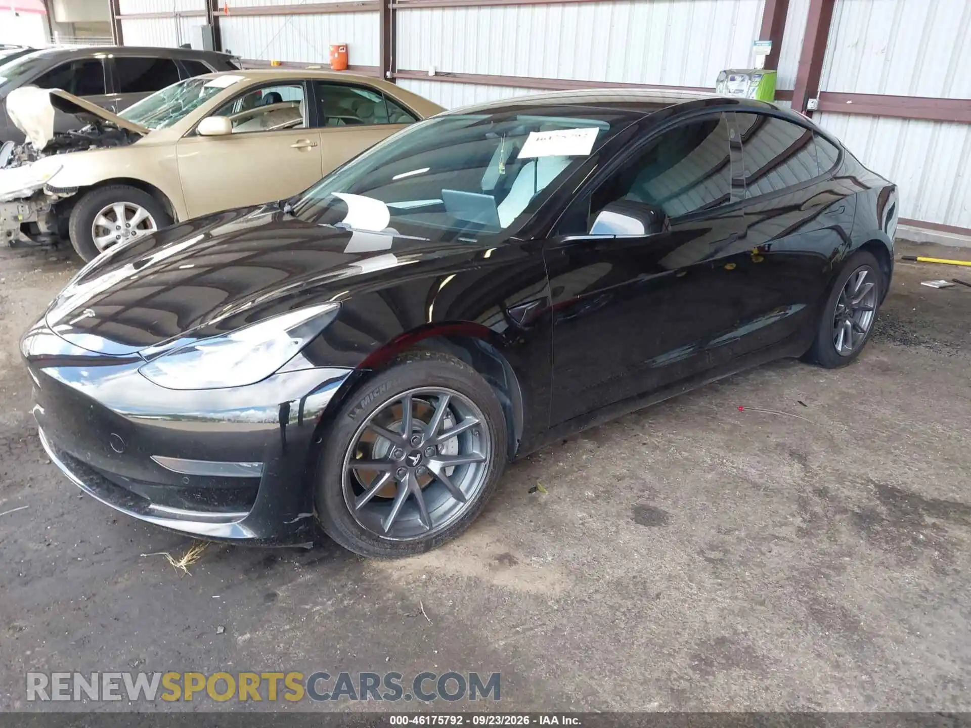 2 Photograph of a damaged car 5YJ3E1EA5MF045609 TESLA MODEL 3 2021