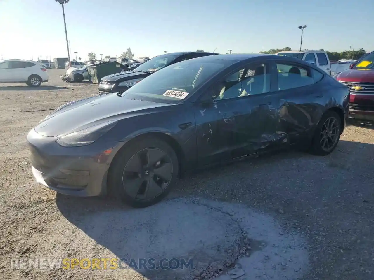 1 Фотография поврежденного автомобиля 5YJ3E1EA5MF046064 TESLA MODEL 3 2021