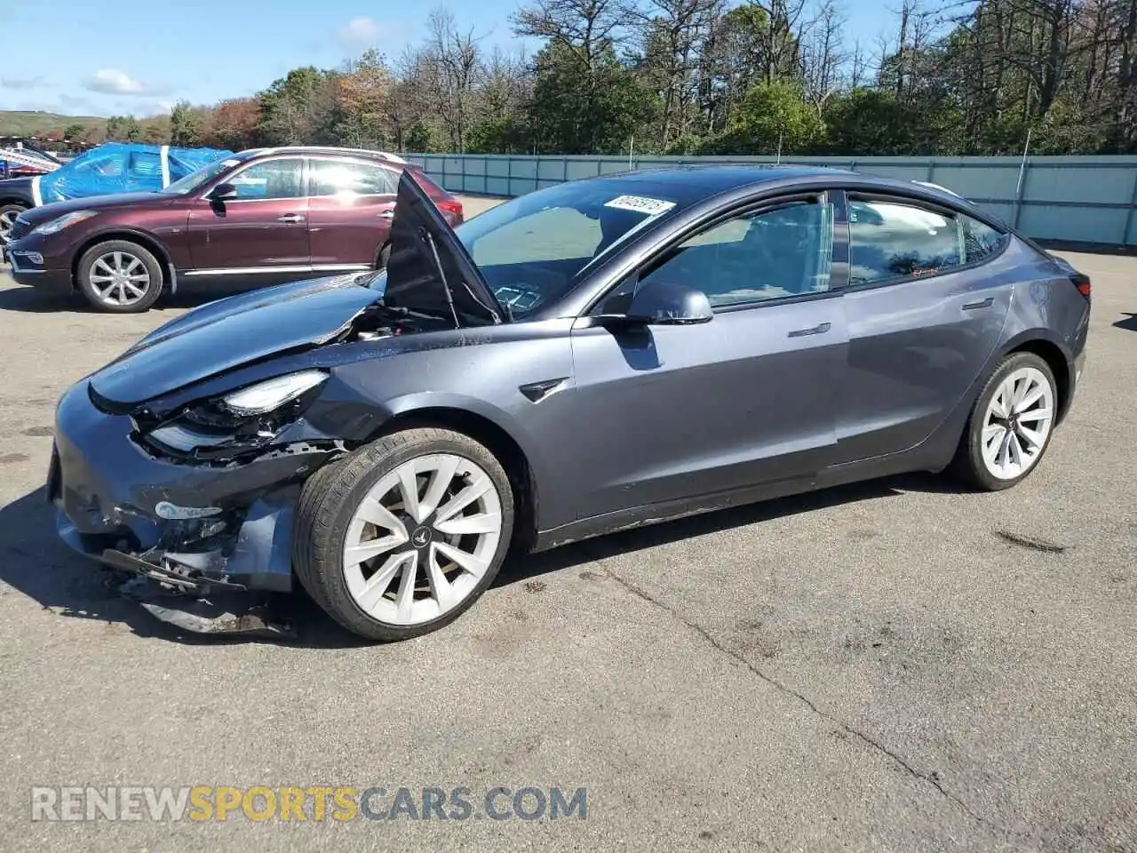 1 fotografías del automóvil dañado 5YJ3E1EA5MF046629 TESLA MODEL 3 2021