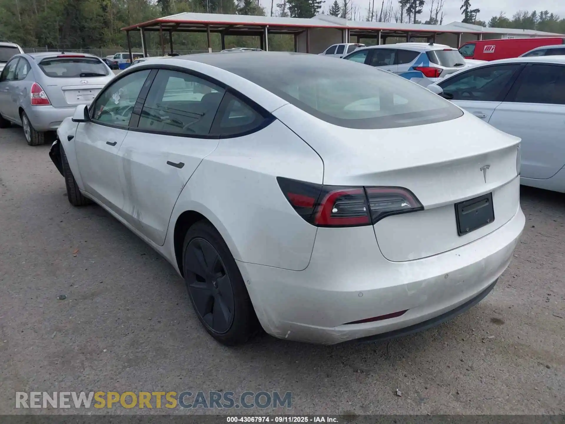3 Photograph of a damaged car 5YJ3E1EA5MF051636 TESLA MODEL 3 2021