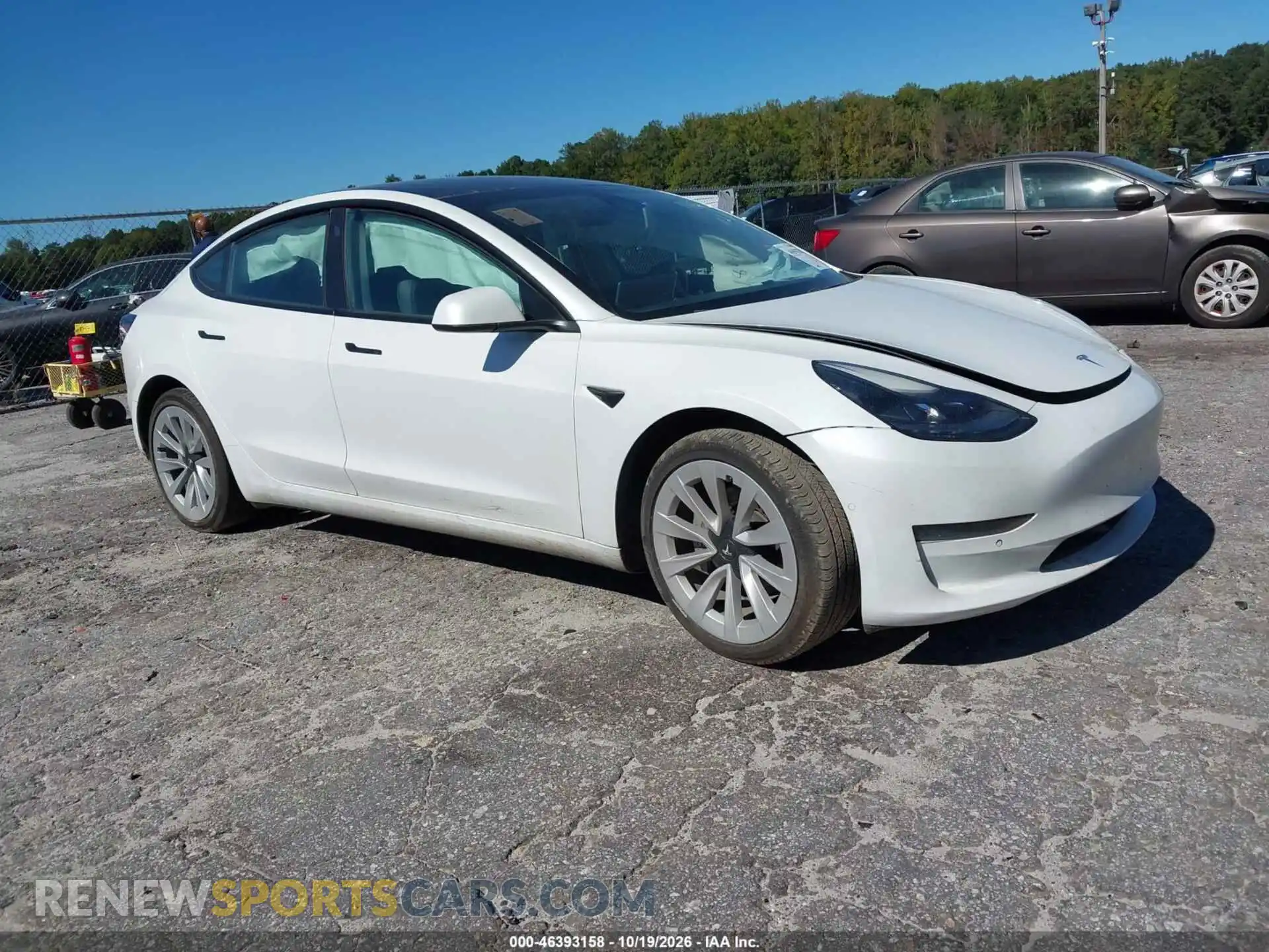 1 Photograph of a damaged car 5YJ3E1EA5MF051846 TESLA MODEL 3 2021