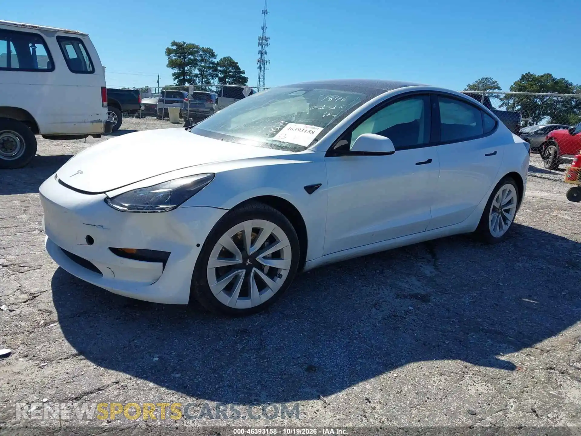 2 Photograph of a damaged car 5YJ3E1EA5MF051846 TESLA MODEL 3 2021