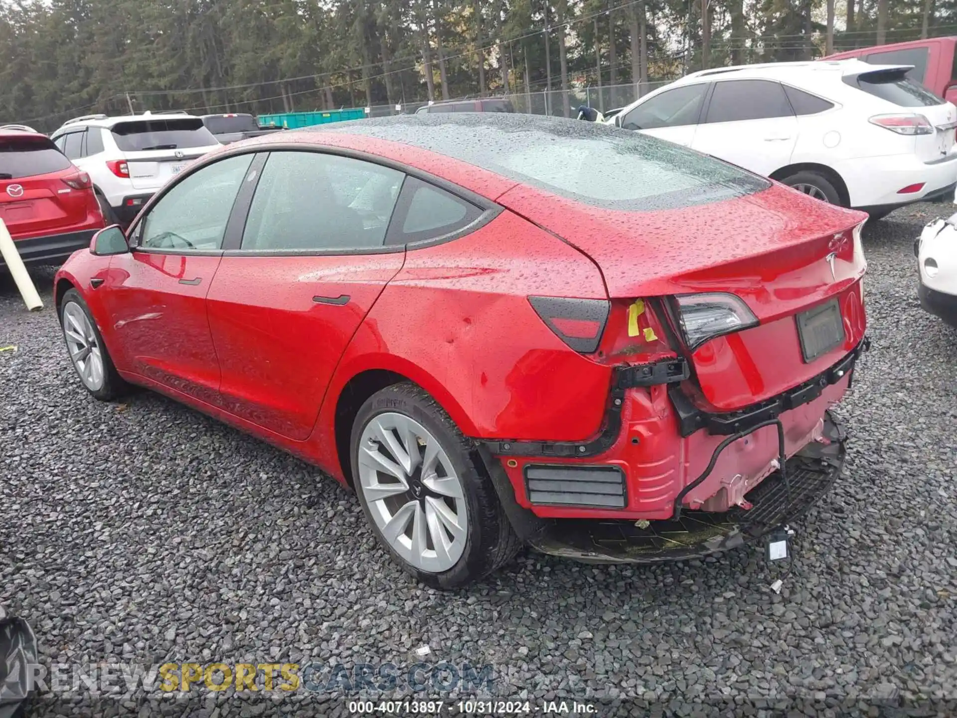 3 Photograph of a damaged car 5YJ3E1EA5MF054262 TESLA MODEL 3 2021