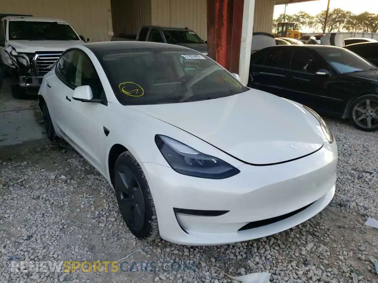 1 fotografías del automóvil dañado 5YJ3E1EA5MF058411 TESLA MODEL 3 2021