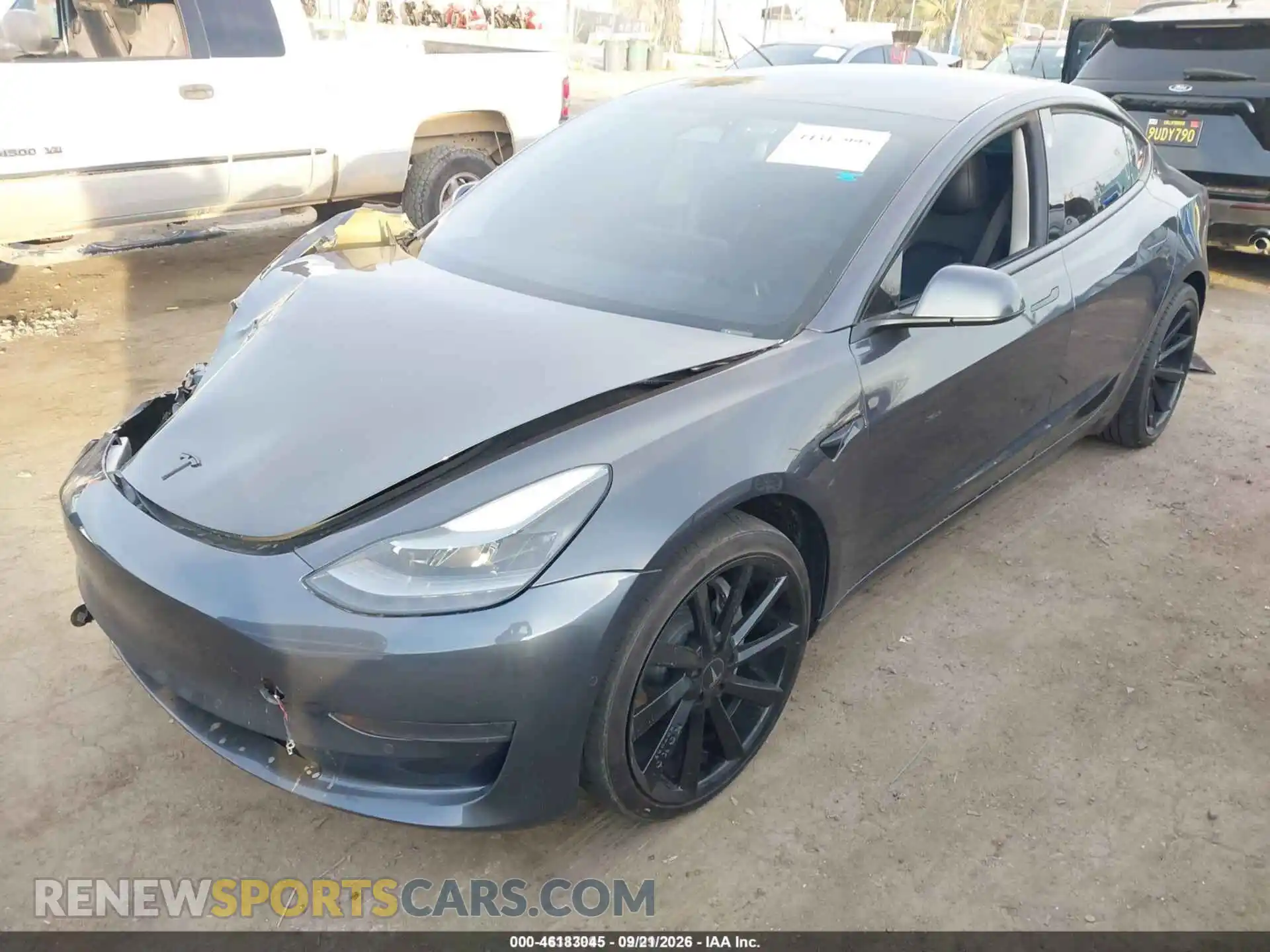 2 Photograph of a damaged car 5YJ3E1EA5MF060546 TESLA MODEL 3 2021
