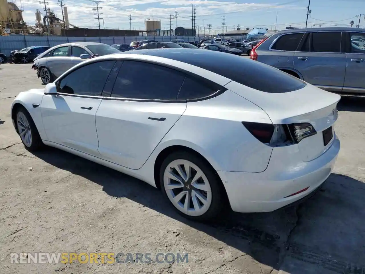 2 Photograph of a damaged car 5YJ3E1EA5MF068372 TESLA MODEL 3 2021