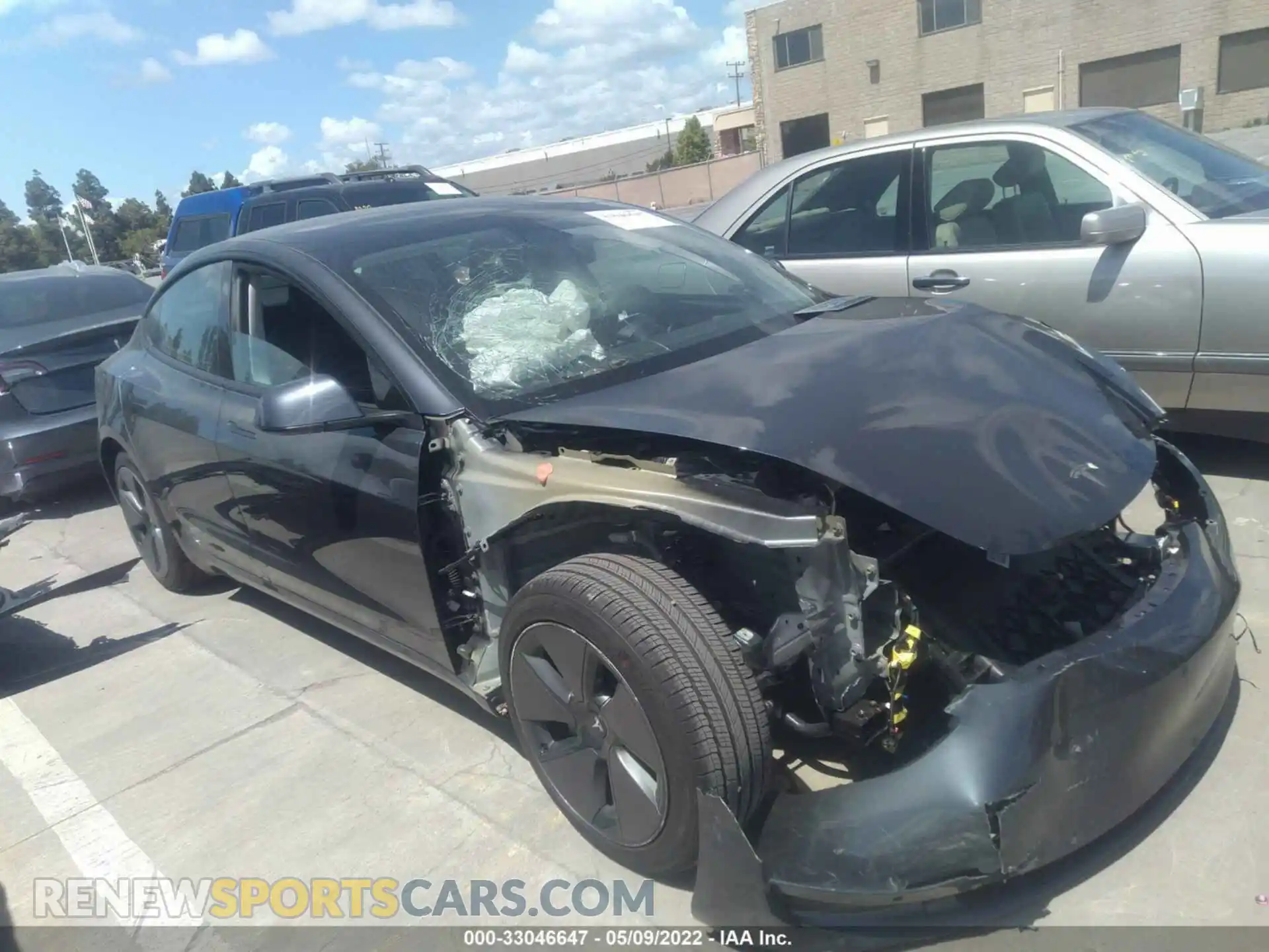 1 Photograph of a damaged car 5YJ3E1EA5MF071093 TESLA MODEL 3 2021