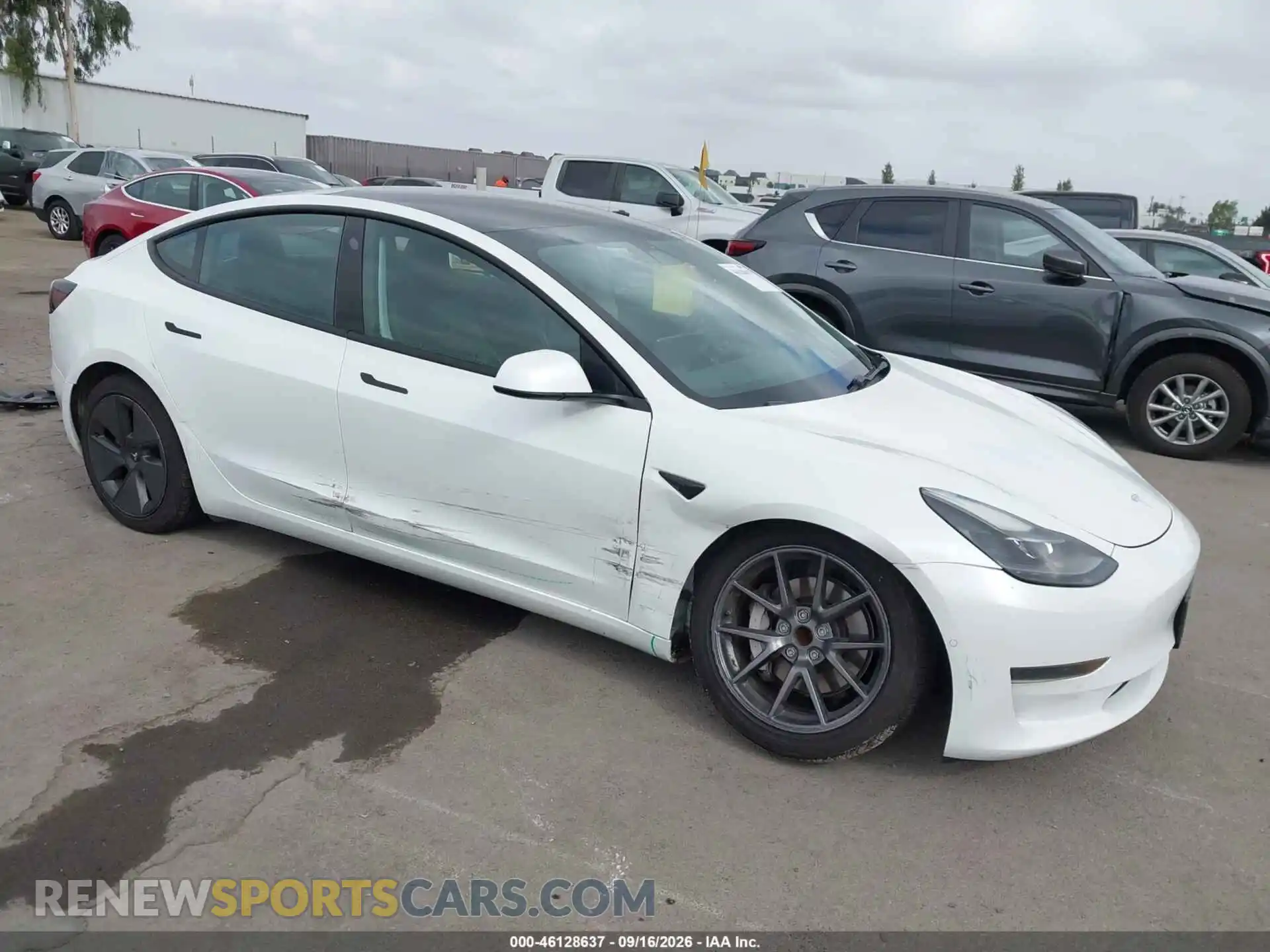 1 Photograph of a damaged car 5YJ3E1EA5MF074947 TESLA MODEL 3 2021