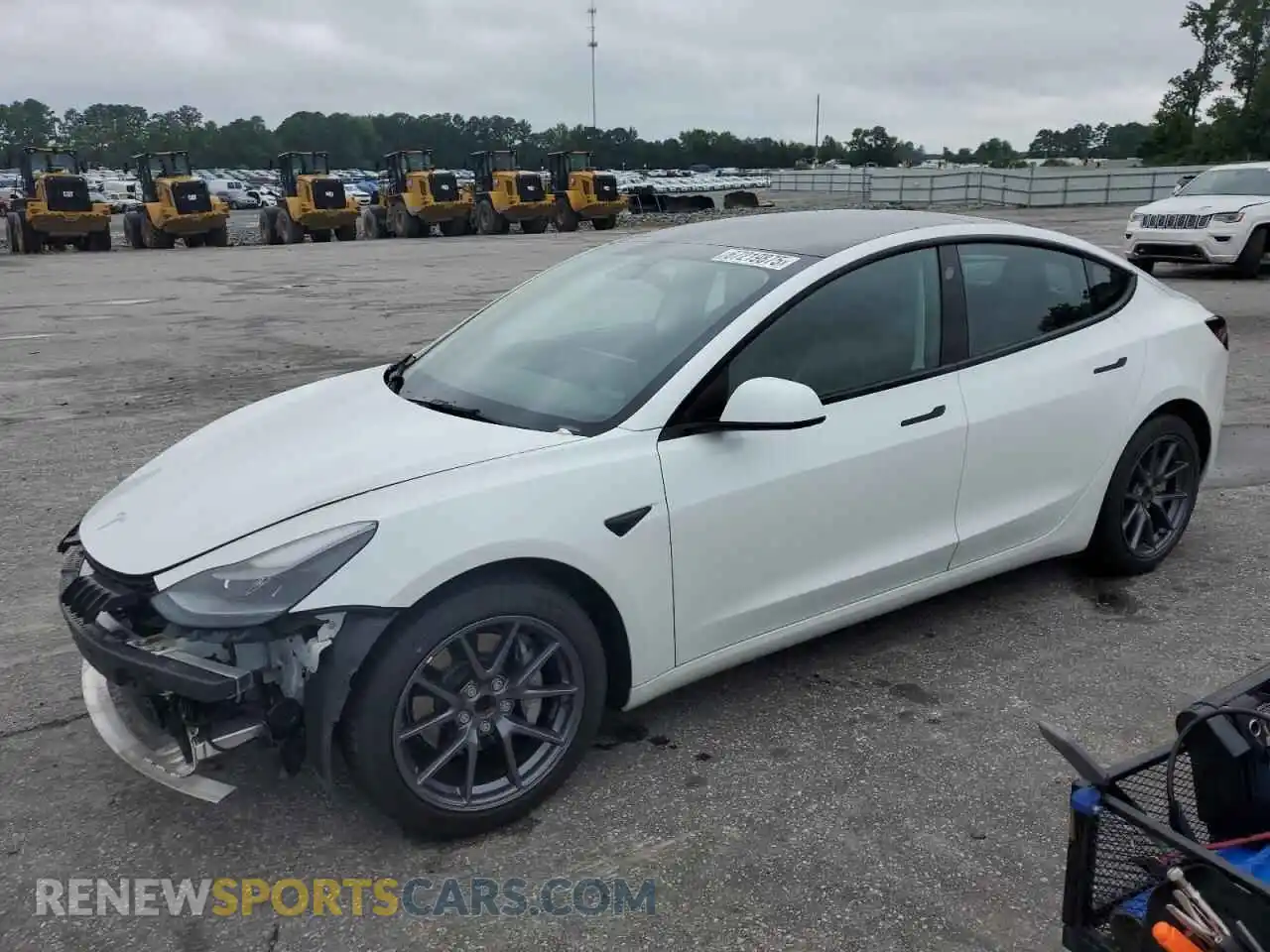 1 Фотография поврежденного автомобиля 5YJ3E1EA5MF090386 TESLA MODEL 3 2021