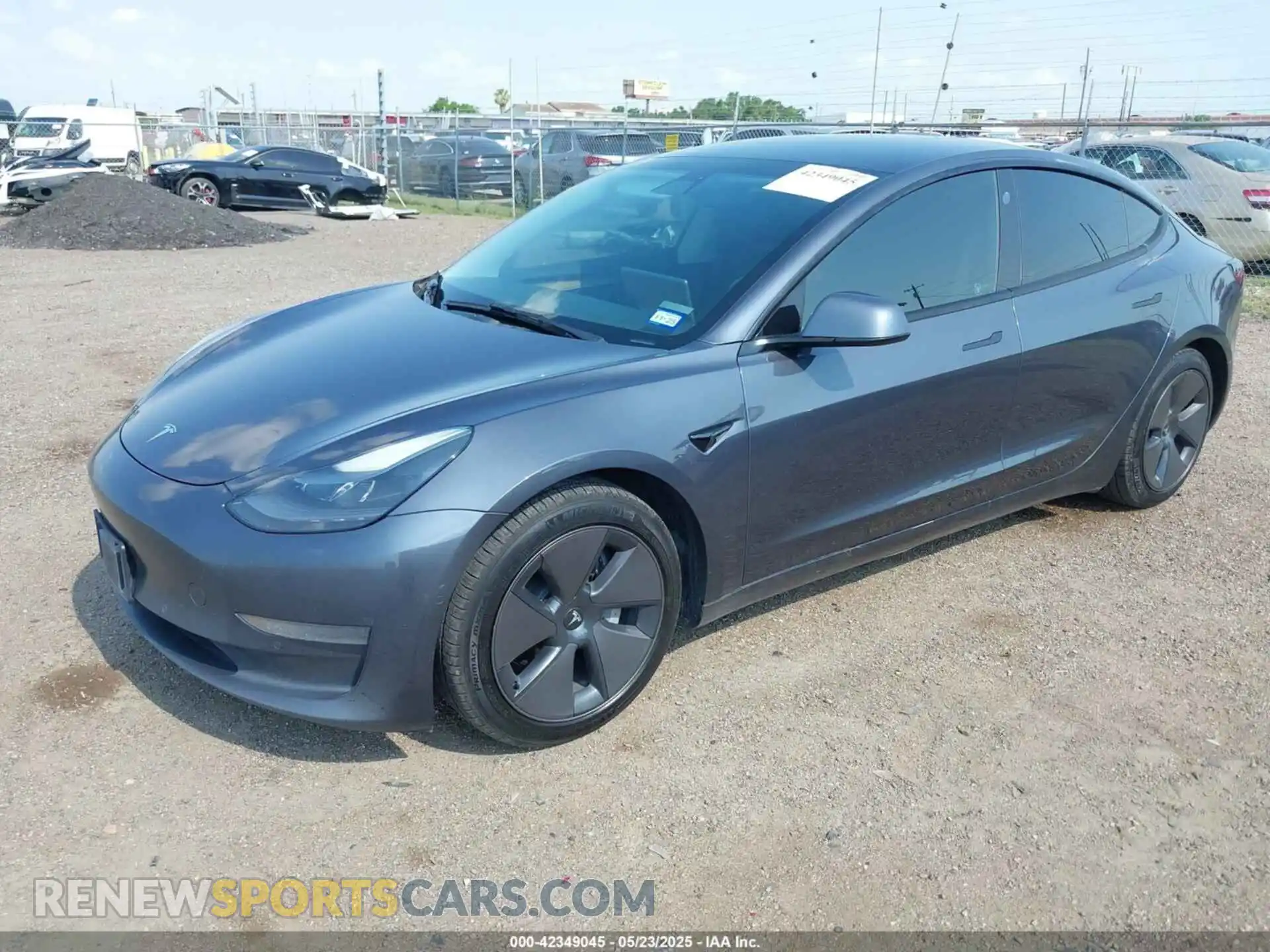 2 fotografías del automóvil dañado 5YJ3E1EA5MF099511 TESLA MODEL 3 2021