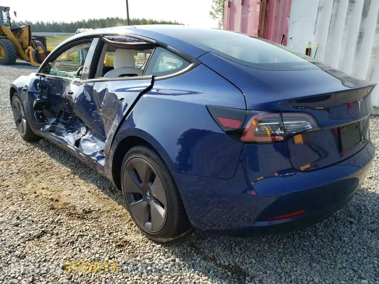 3 Photograph of a damaged car 5YJ3E1EA5MF848369 TESLA MODEL 3 2021